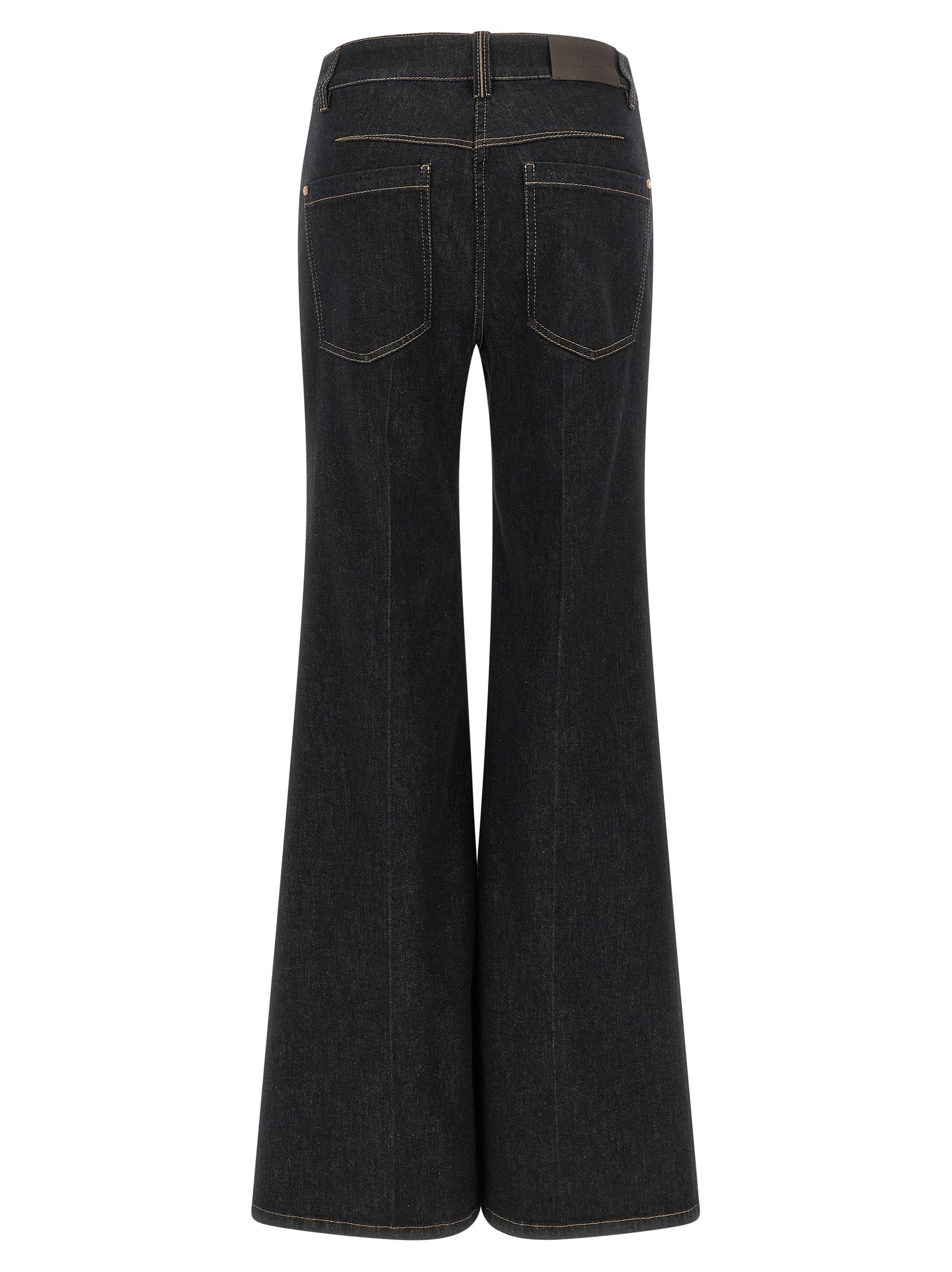 Brunello Cucinelli Blue Cotton Flared Women's Jeans