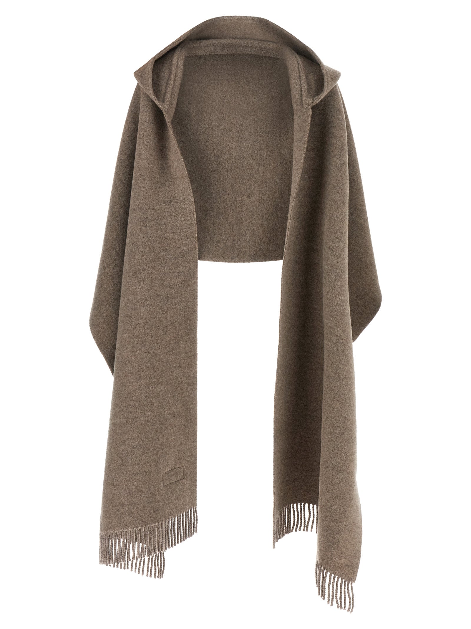 Brunello Cucinelli Brown Wool Women's Scarf