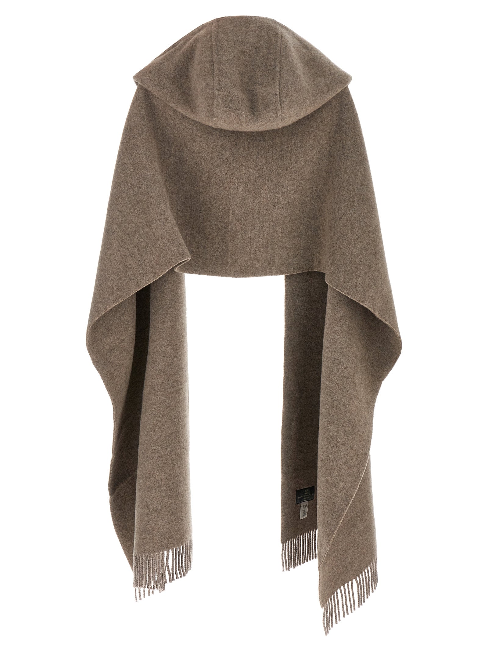 Brunello Cucinelli Brown Wool Women's Scarf
