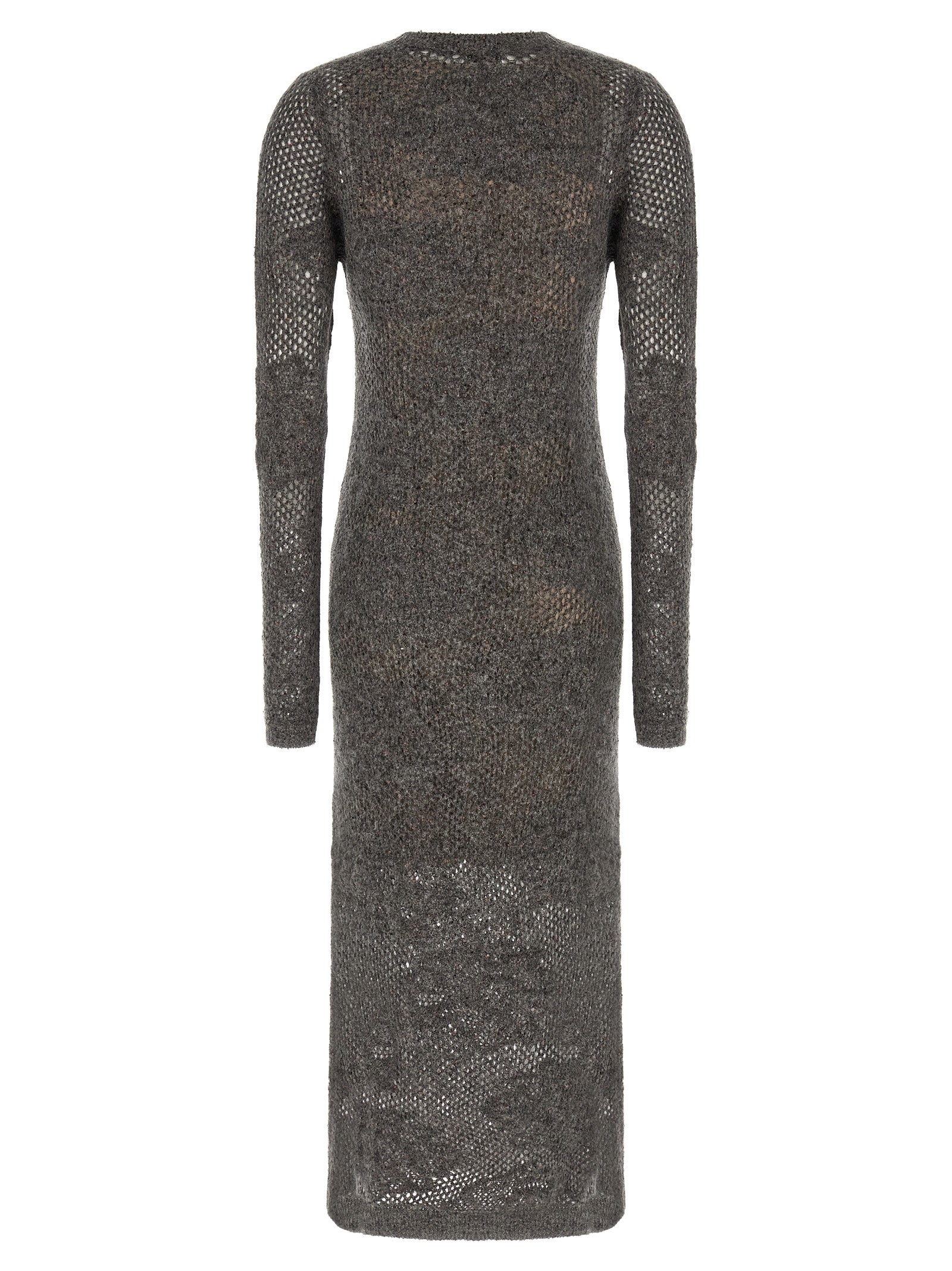 Brunello Cucinelli Gray Nylon Casual Women's Dress