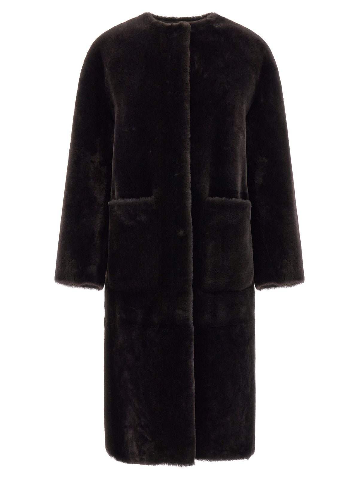 BLANCHA Brown Lamb Fur Women's Coat