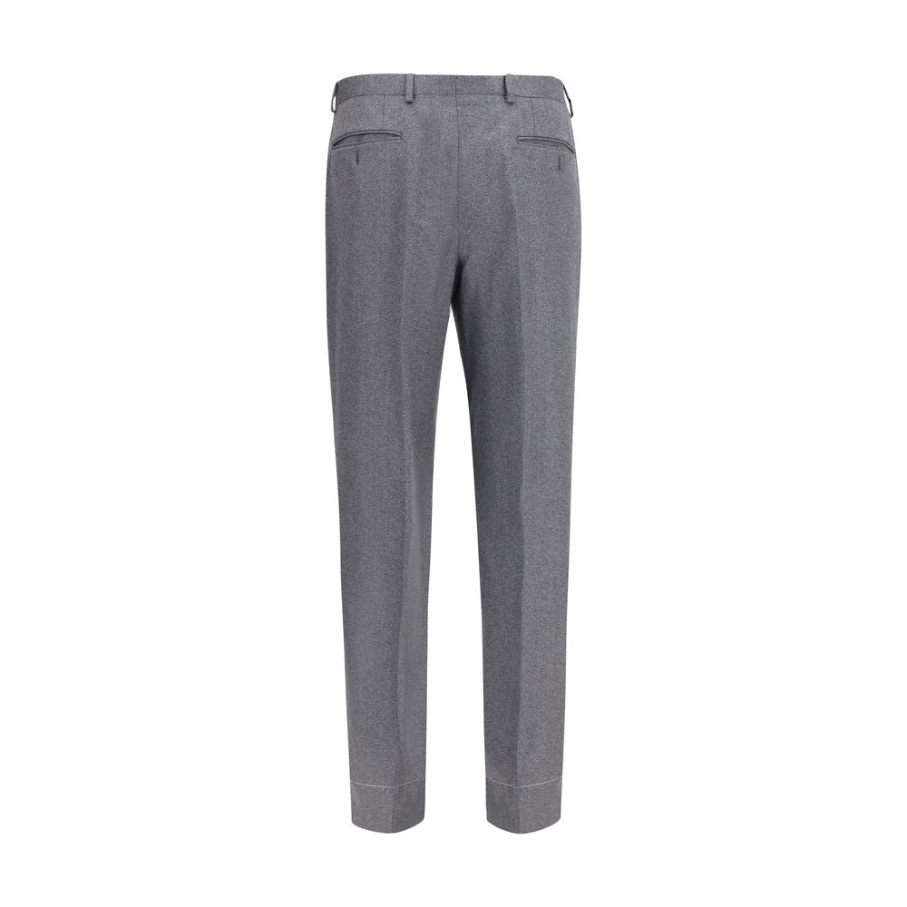 Brioni Gray Wool Oves Aries Casual Men's Pants