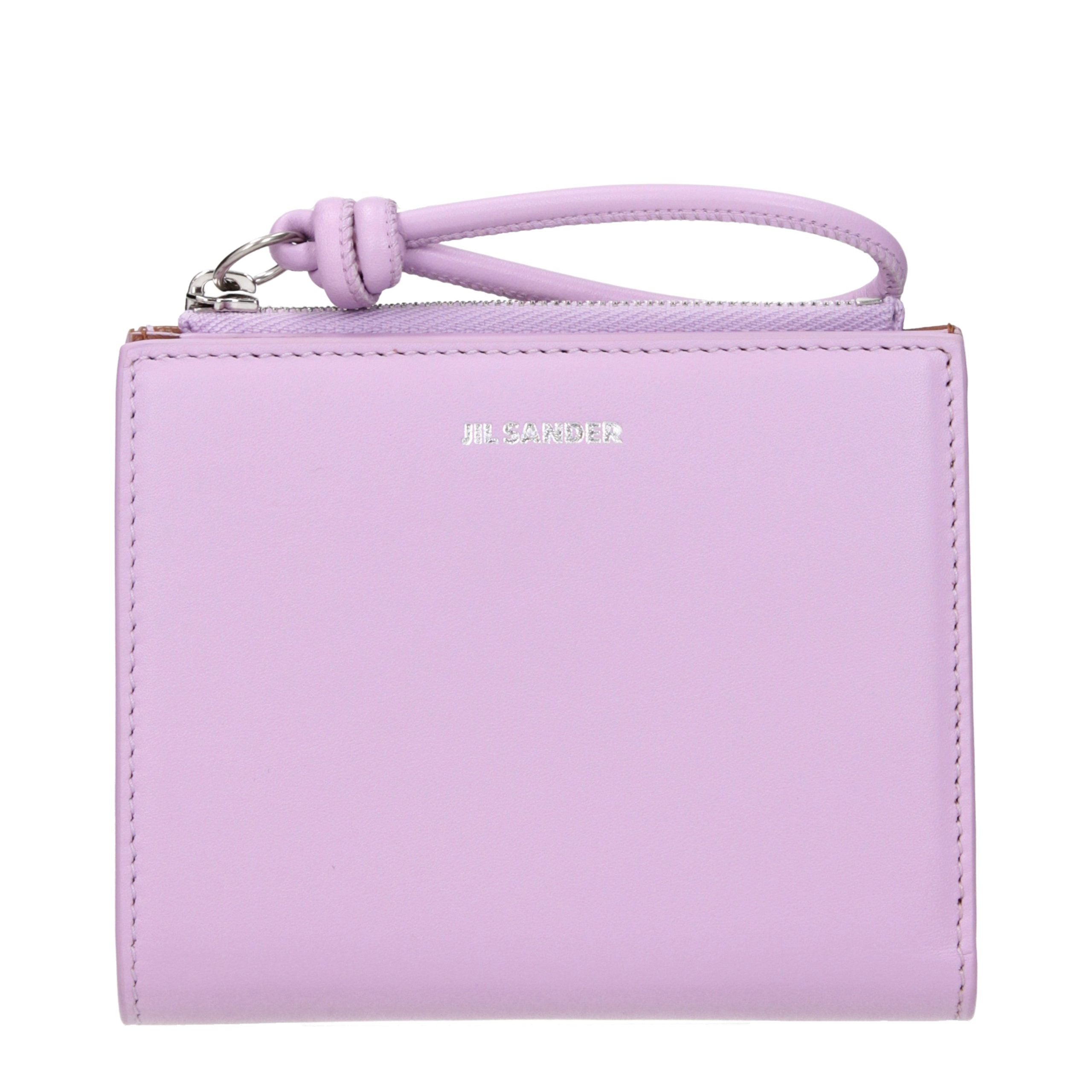 Jil Sander Pink Leather Women's Wallet