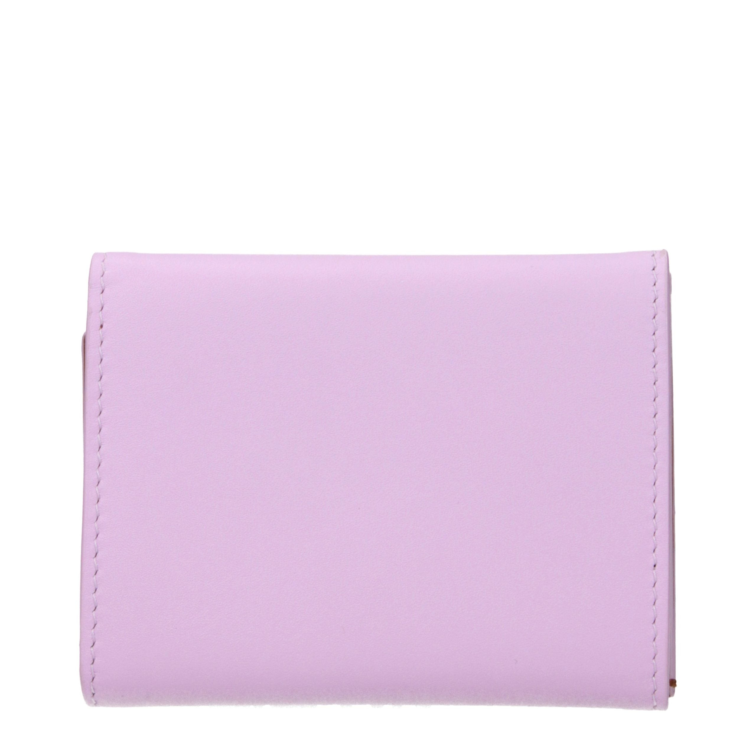 Jil Sander Pink Leather Women's Wallet
