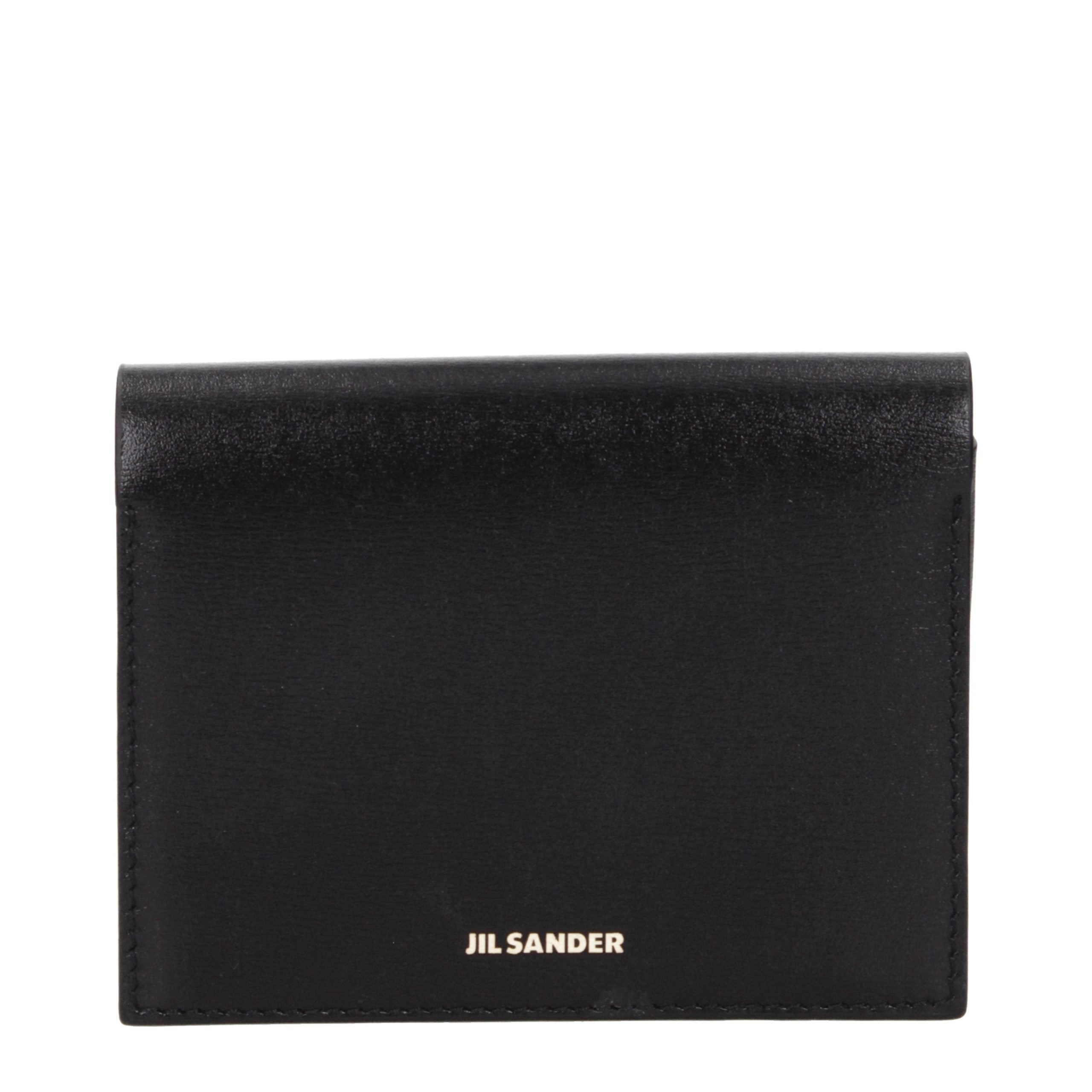 Jil Sander Black Leather Women's Cardholder