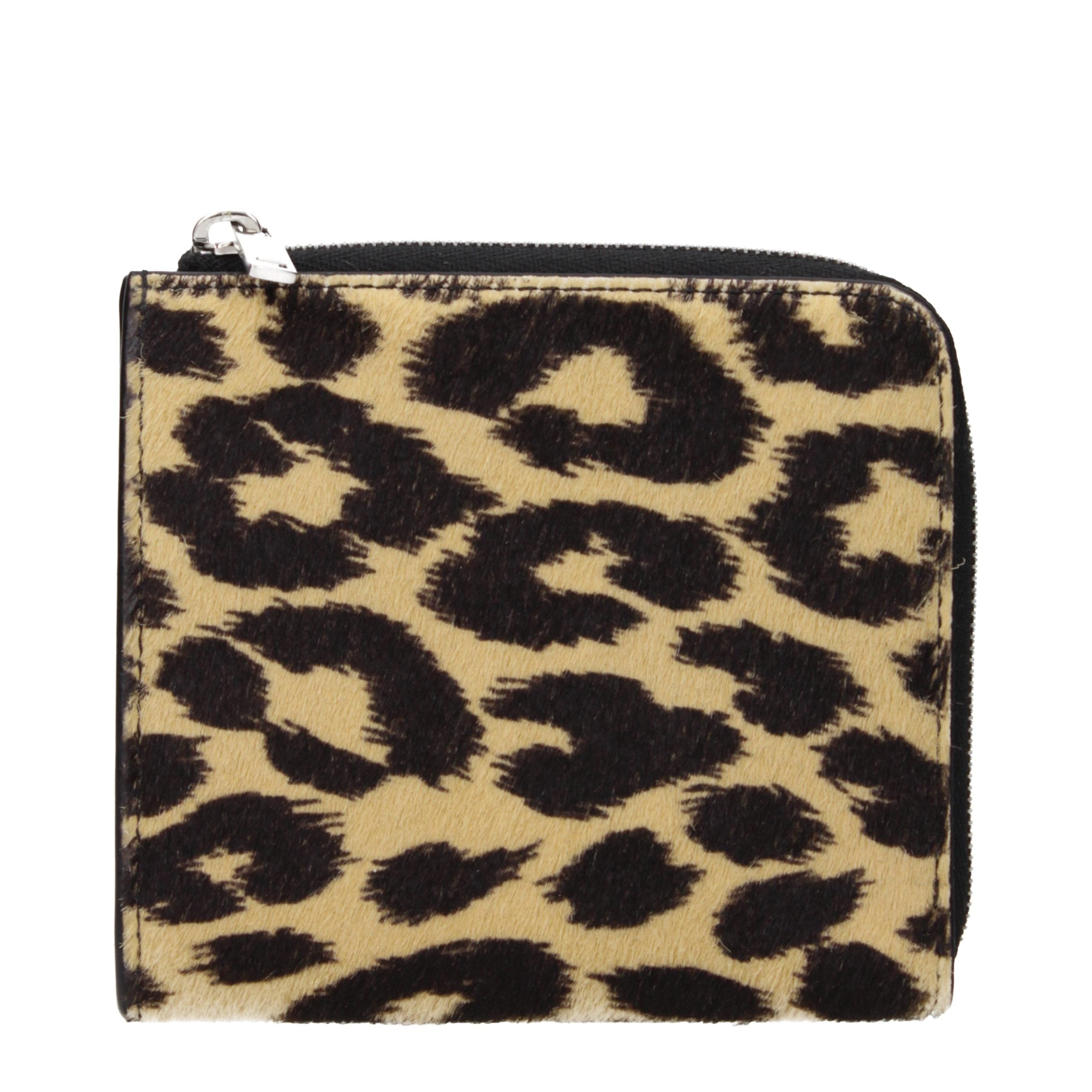 Jil Sander Beige Horsehair Women's Wallet
