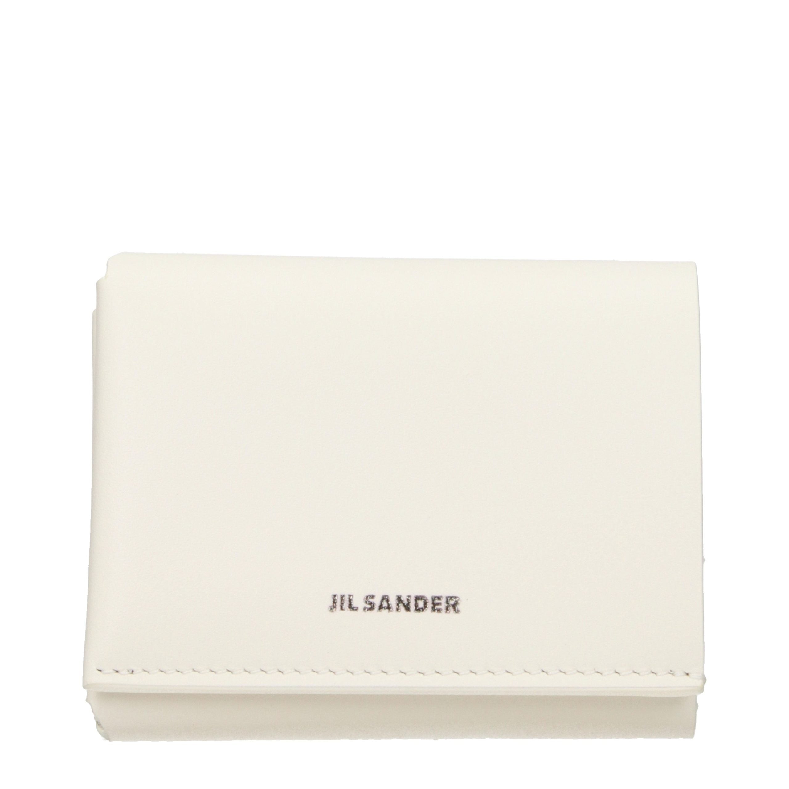 Jil Sander Beige Leather Women's Wallet