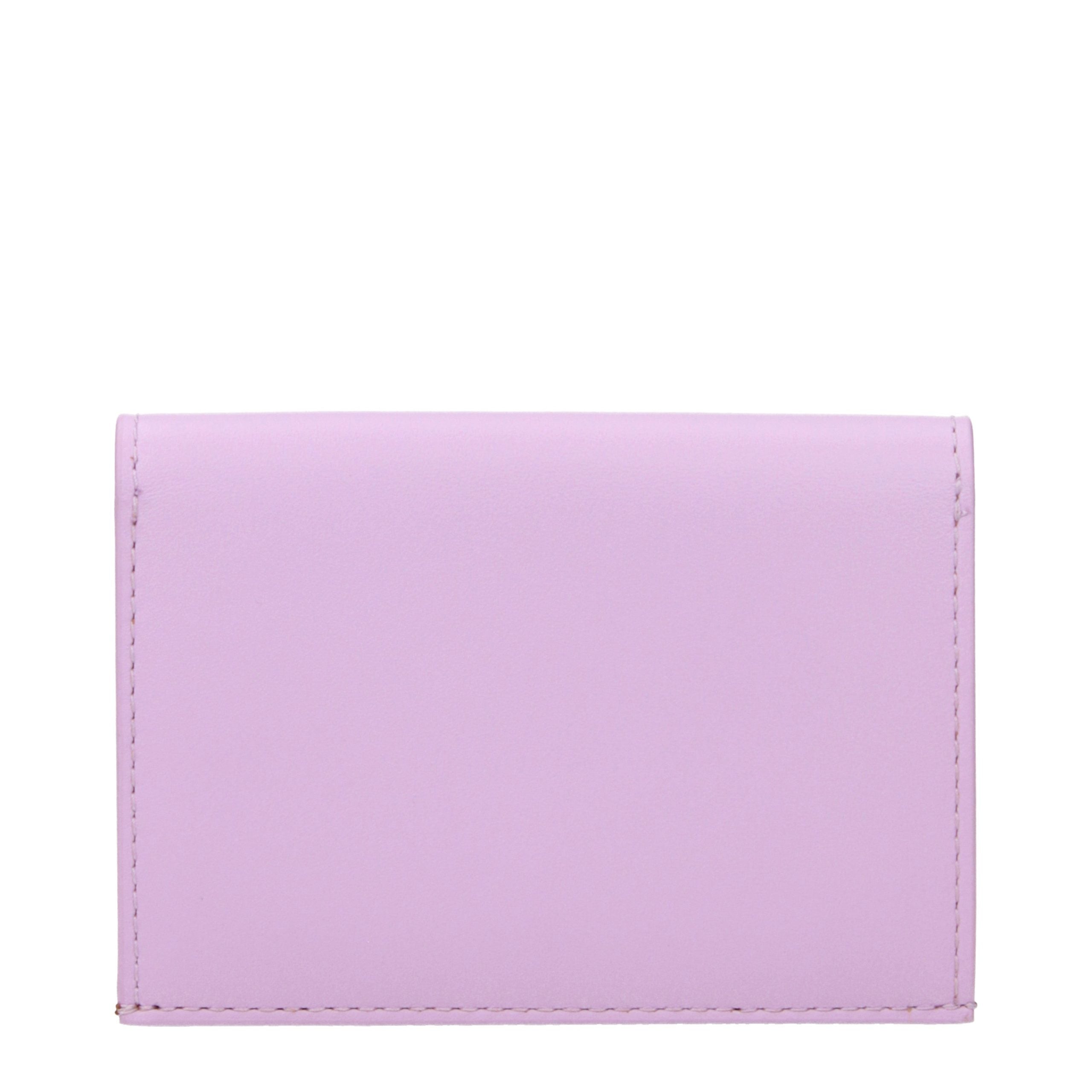 Jil Sander Pink Leather Women's Cardholder