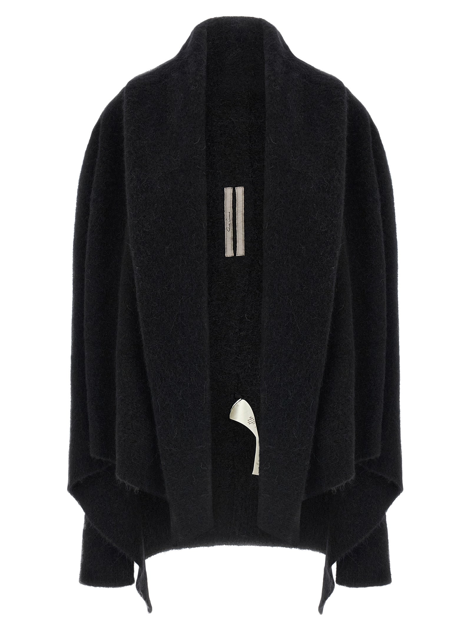 Rick Owens Black Marabou Women's Cardigan