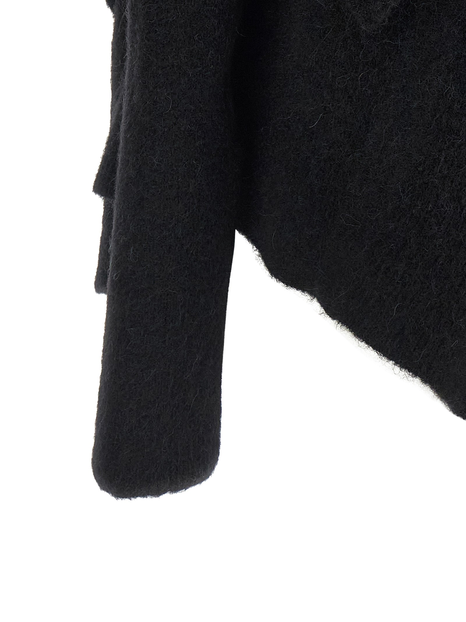 Rick Owens Black Marabou Women's Cardigan