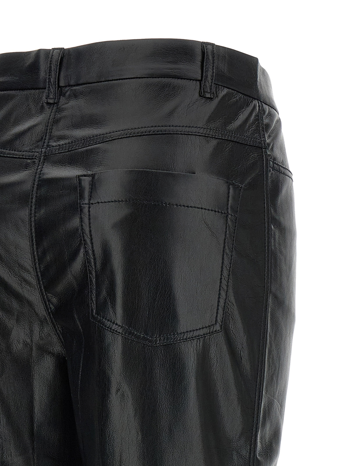 The Andamane Black Polyester Casual Women's Pants