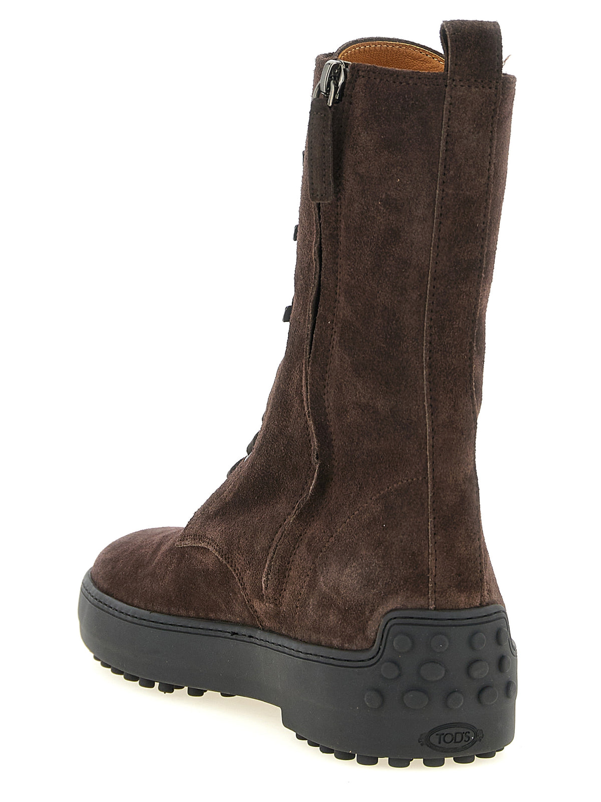 Tod's Brown Calfskin Ankle Women's Boots