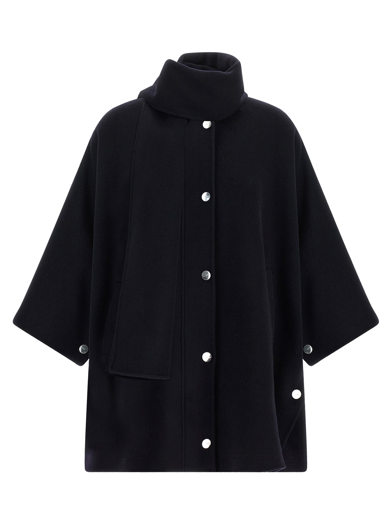 PINKO Blue Wool Women's Coat