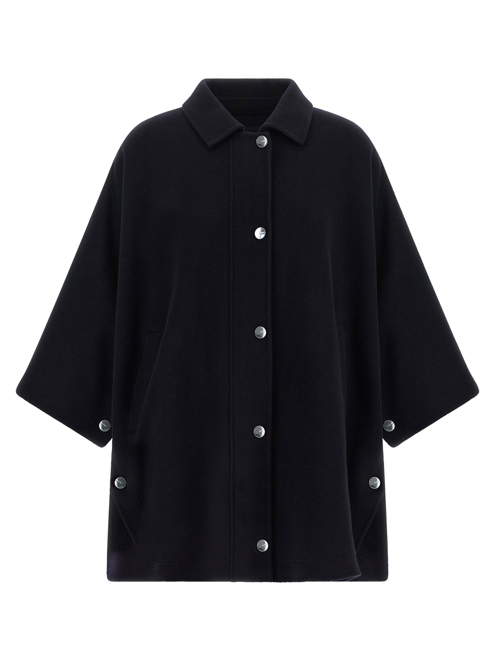 PINKO Blue Wool Women's Coat