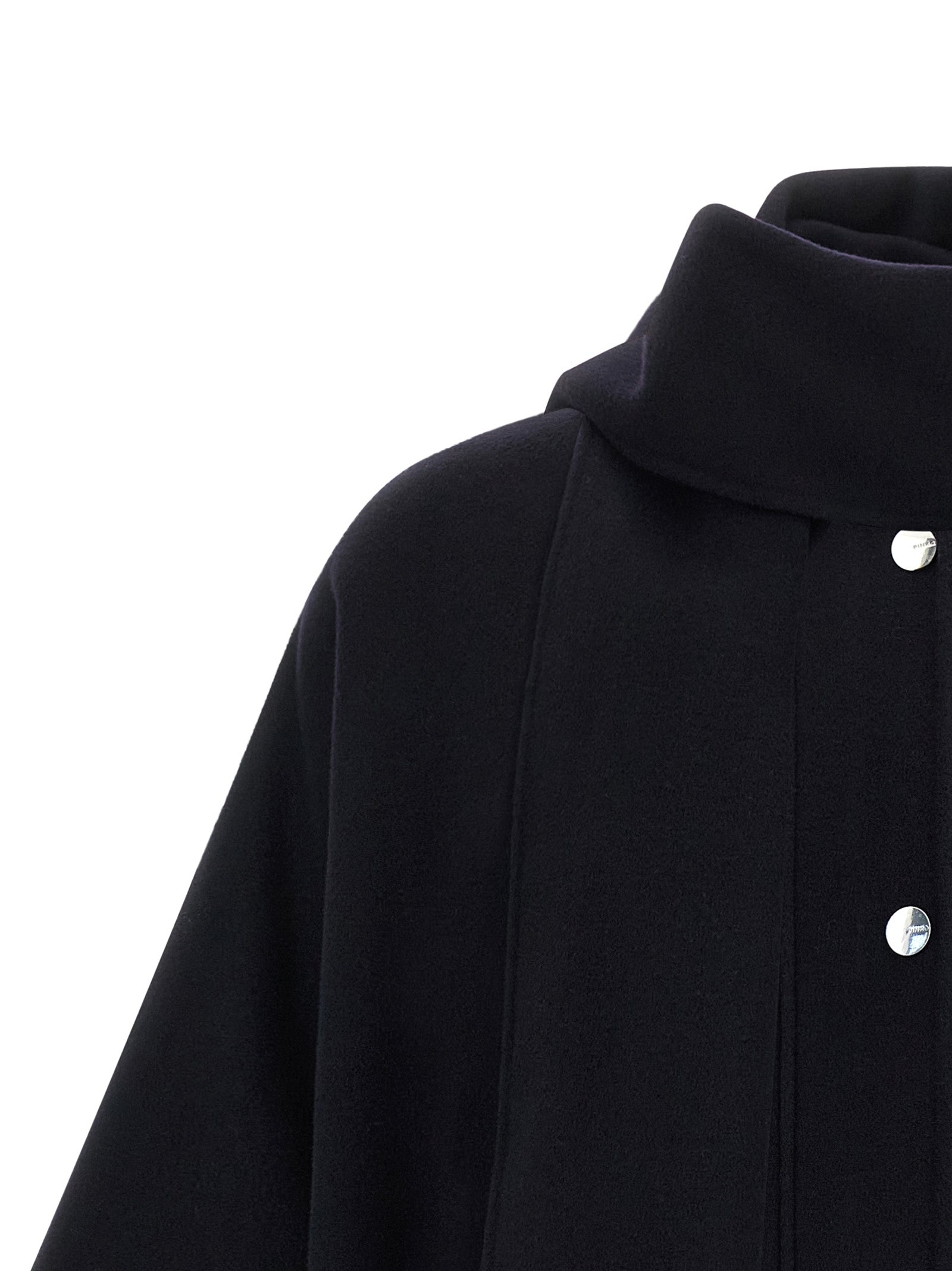 PINKO Blue Wool Women's Coat