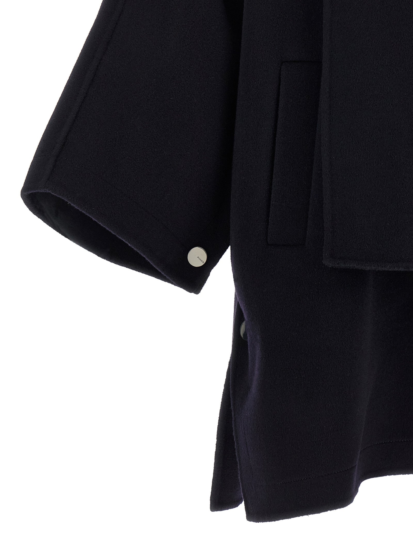 PINKO Blue Wool Women's Coat