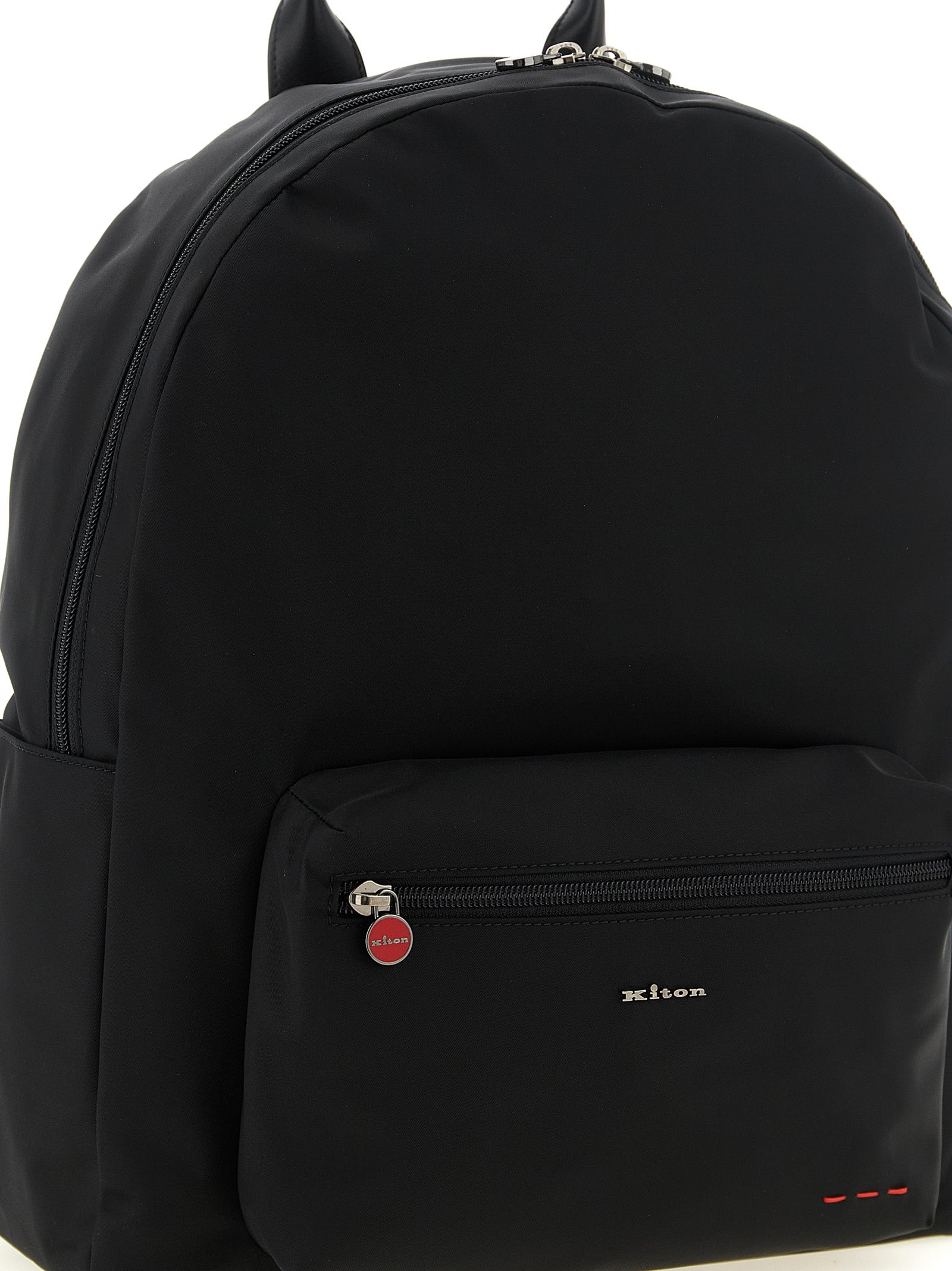 Kiton Black Polyamide Men's Backpack
