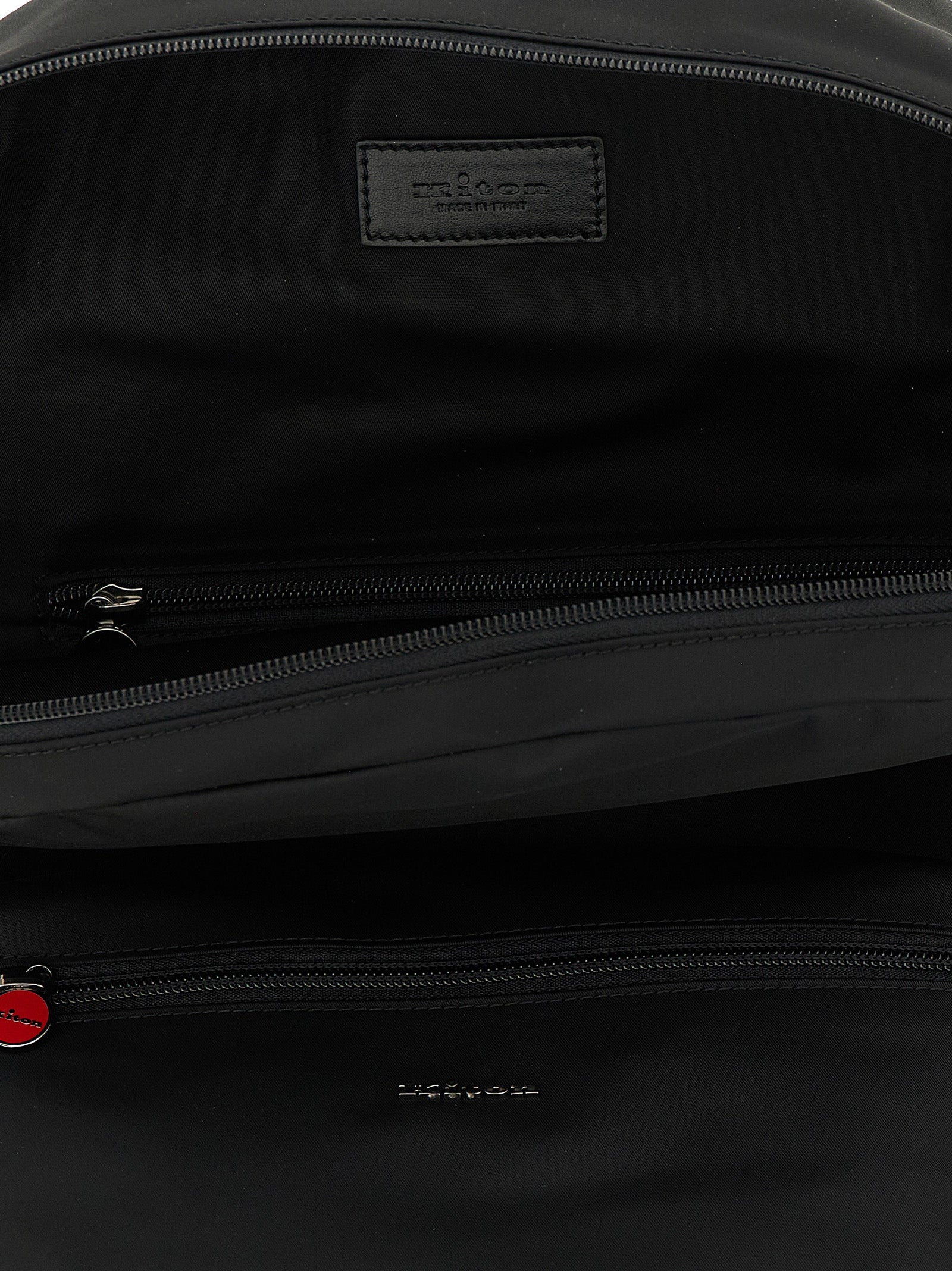 Kiton Black Polyamide Men's Backpack