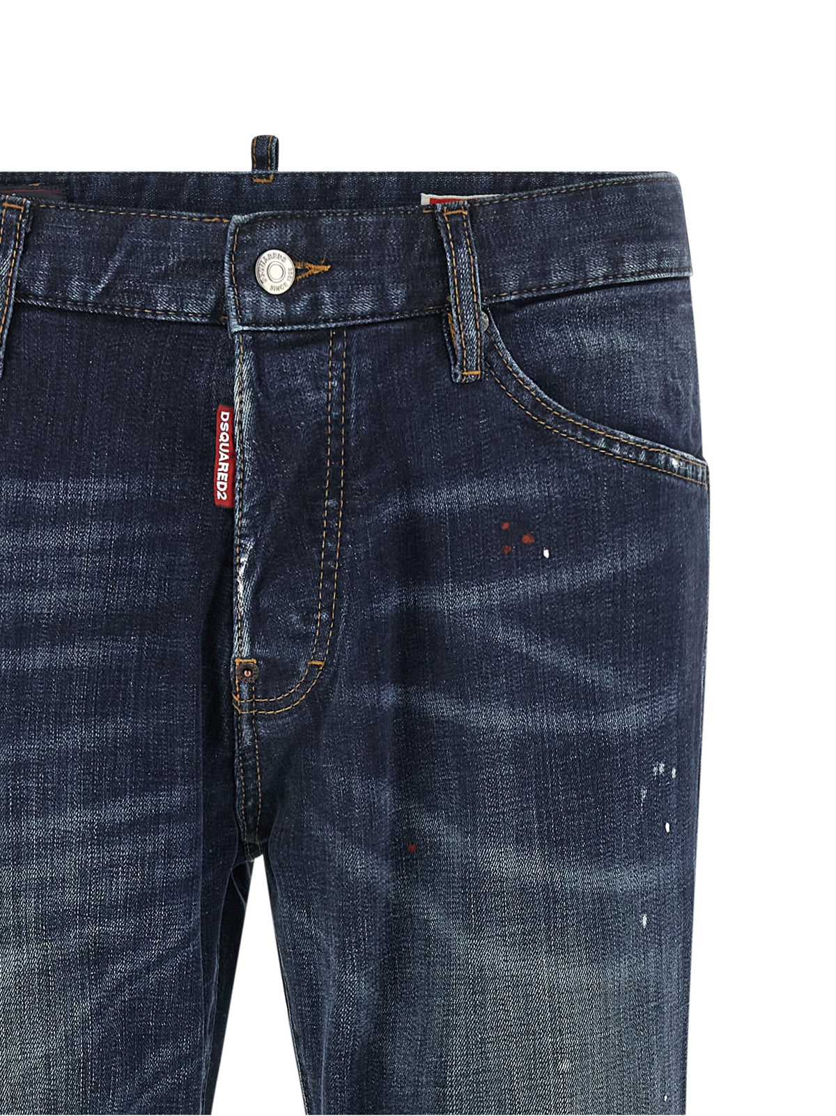 Dsquared² Blue Cotton Straight-Leg Men's Jeans