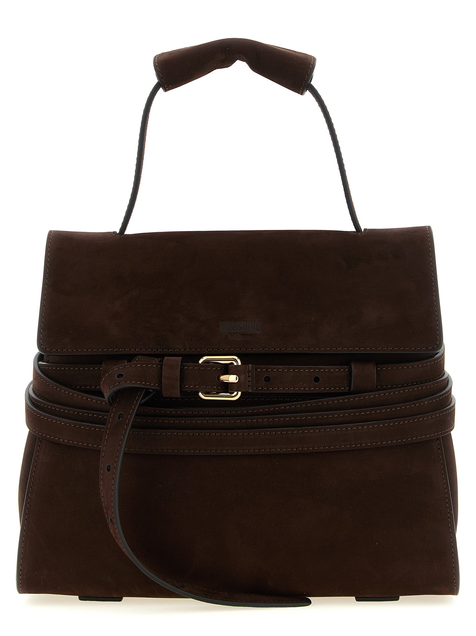 Moschino Brown Calfskin Women's Handbag