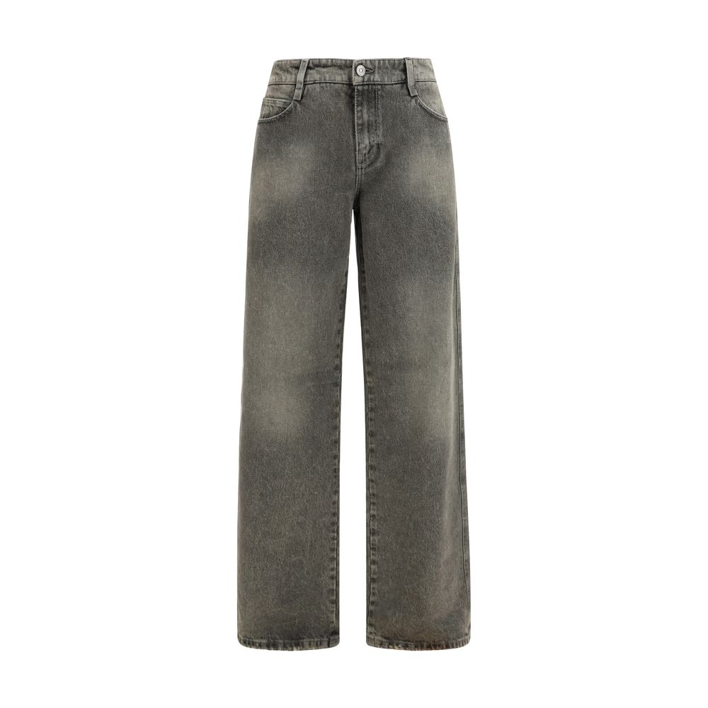 Ermanno Scervino Gray Cotton Relaxed Fit Women's Jeans