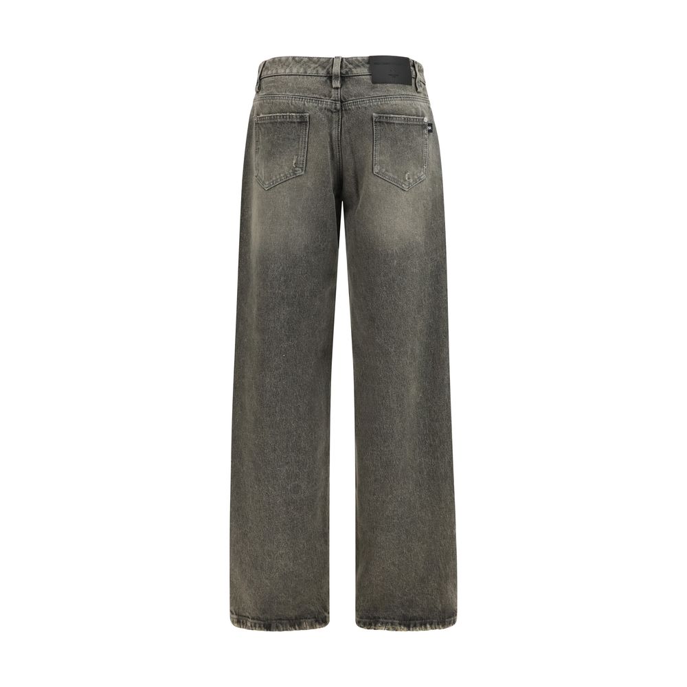 Ermanno Scervino Gray Cotton Relaxed Fit Women's Jeans