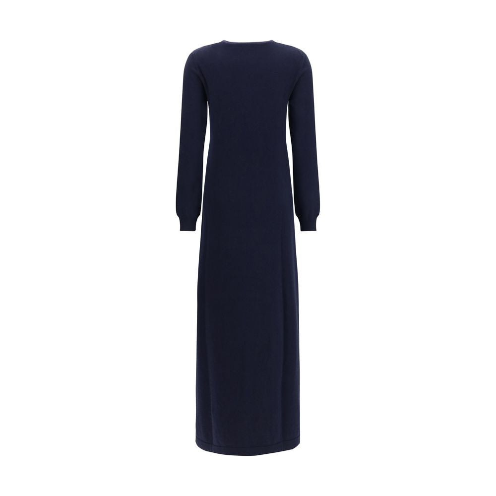 Malo Blue Cashmere Casual Women's Dress