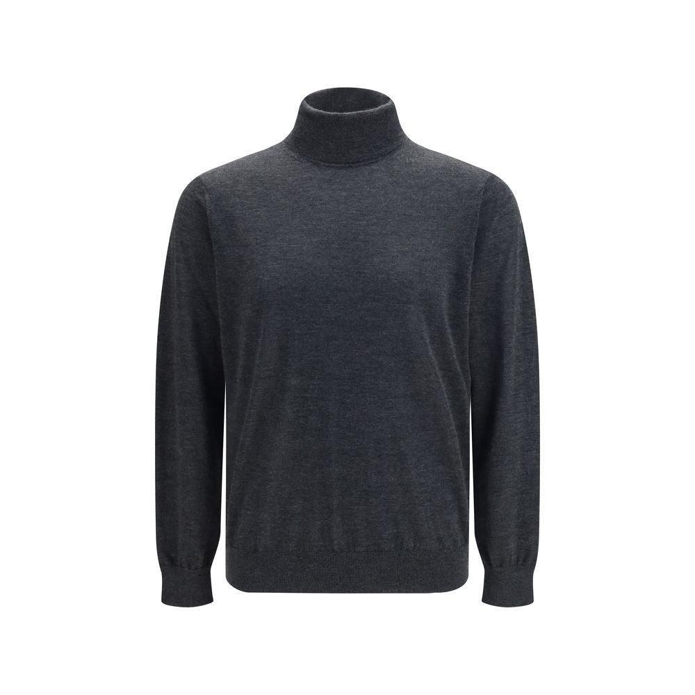 Giorgio Armani Gray Cashmere Men's Turtleneck
