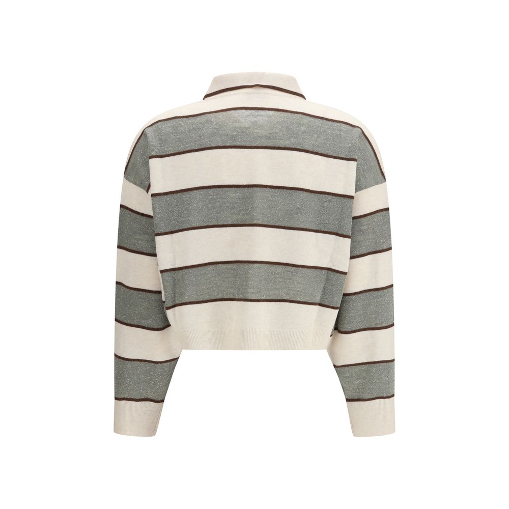 Brunello Cucinelli Multicolor Wool Oves Aries Women's T-Shirt