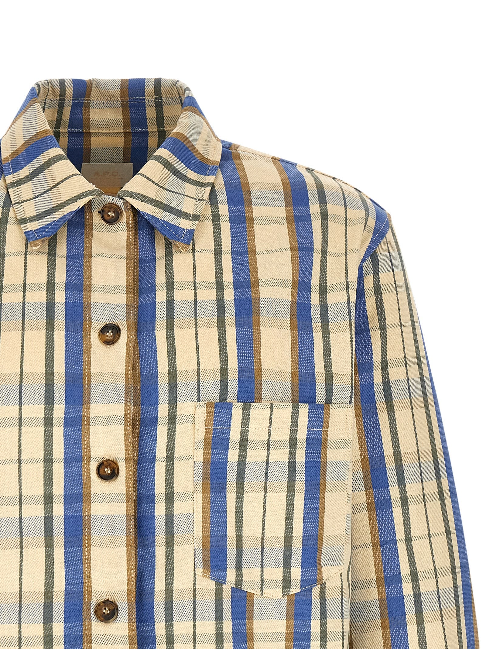 A.P.C. Bicolor Cotton Men's Blouse