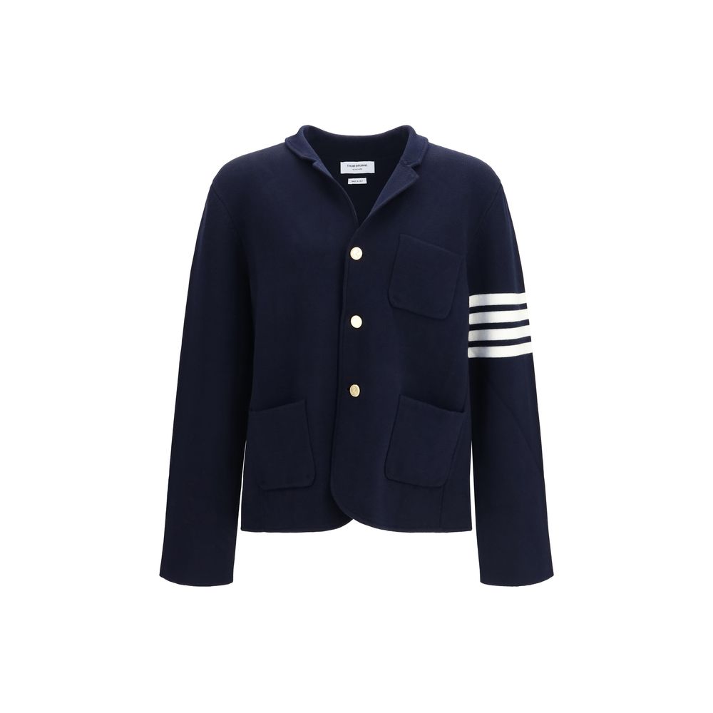 Thom Browne Blue Wool Oves Aries Full-Length Men's Jacket