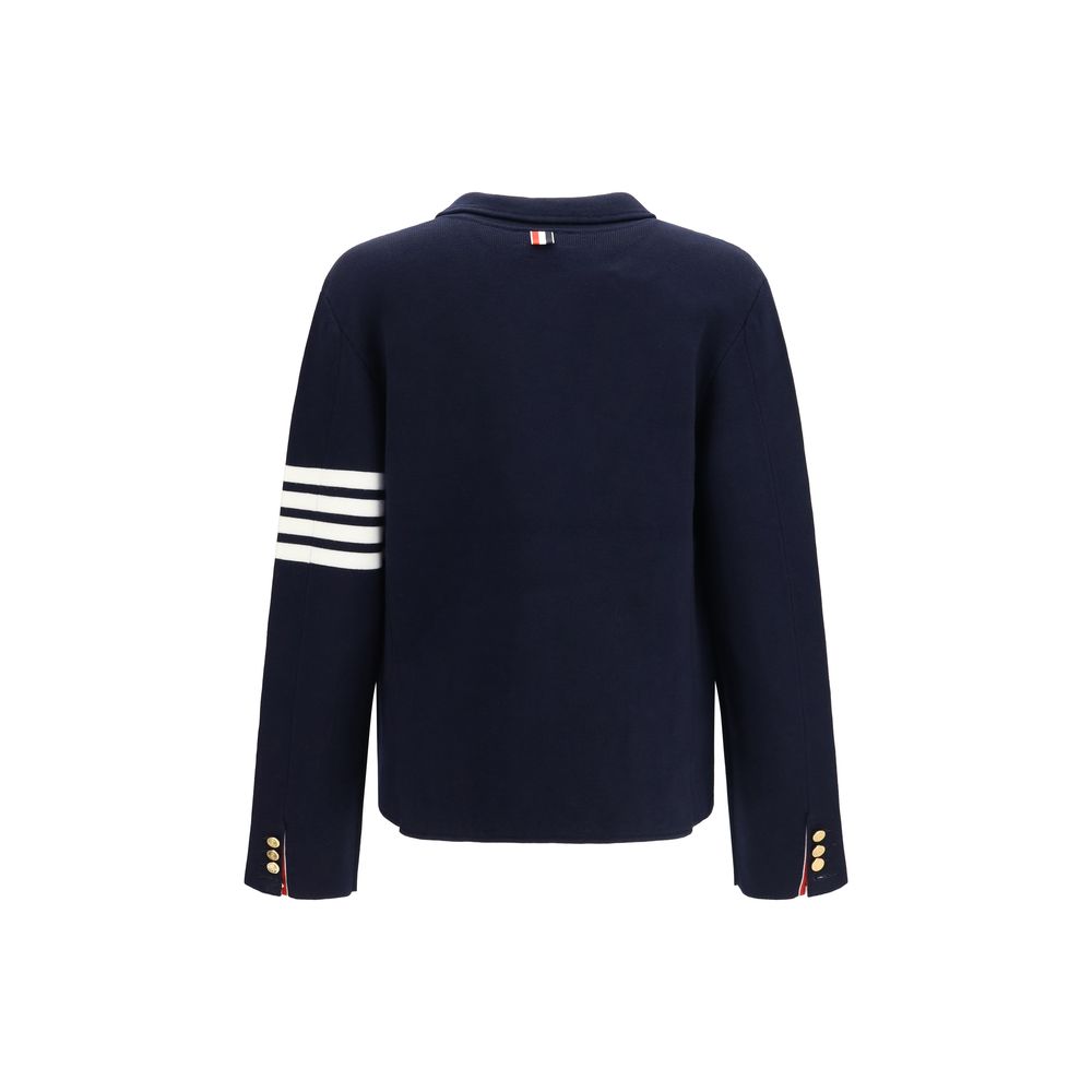 Thom Browne Blue Wool Oves Aries Full-Length Men's Jacket
