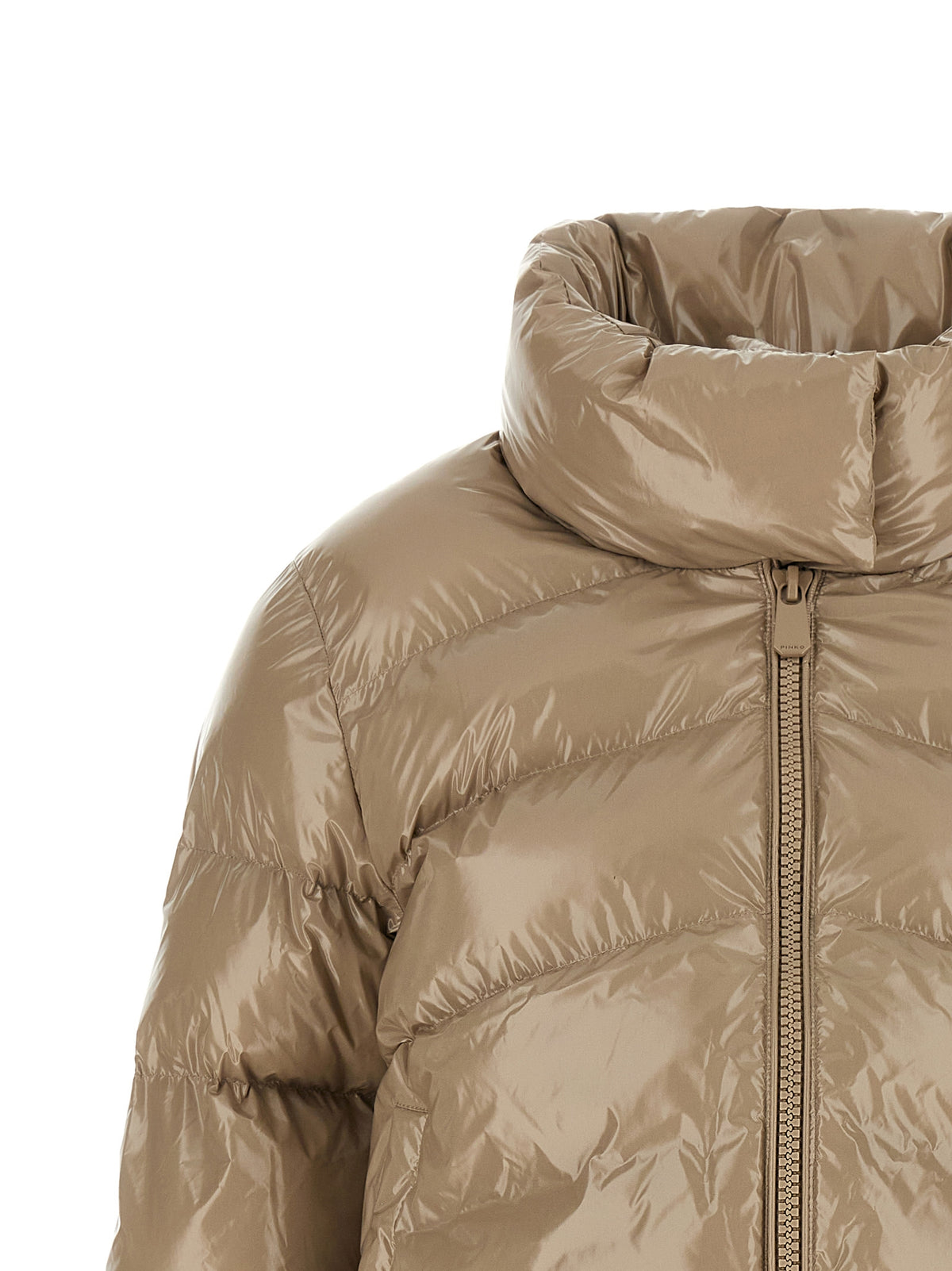 PINKO Beige Polyamide Full-Length Women's Jacket