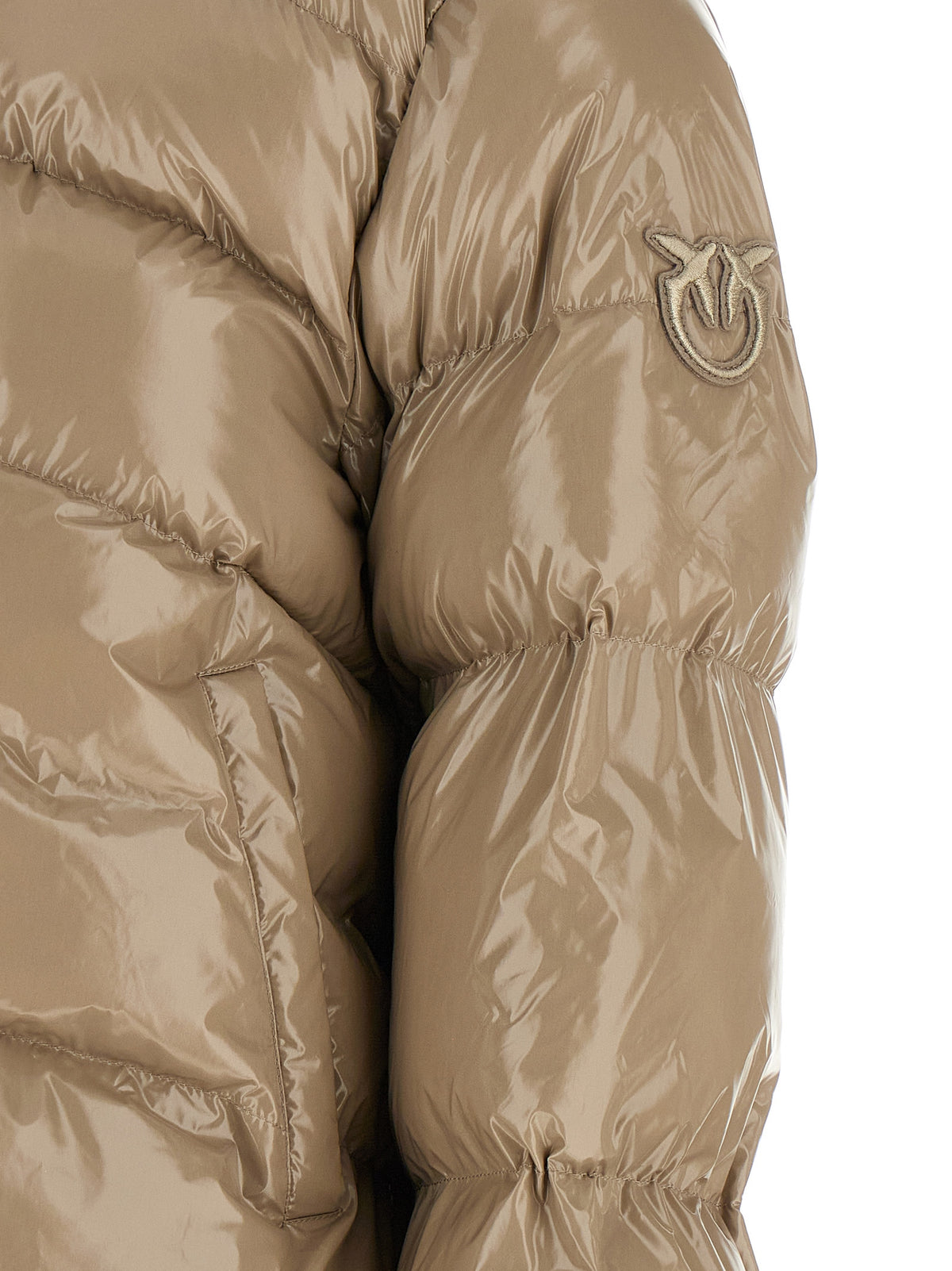 PINKO Beige Polyamide Full-Length Women's Jacket