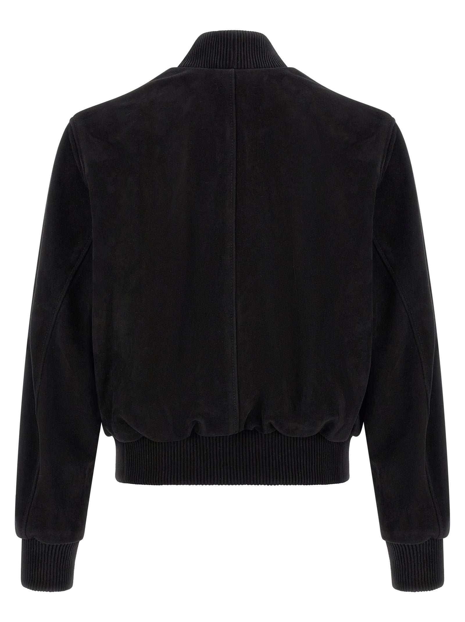 Ami Paris Black Goatskin Men's Bomber