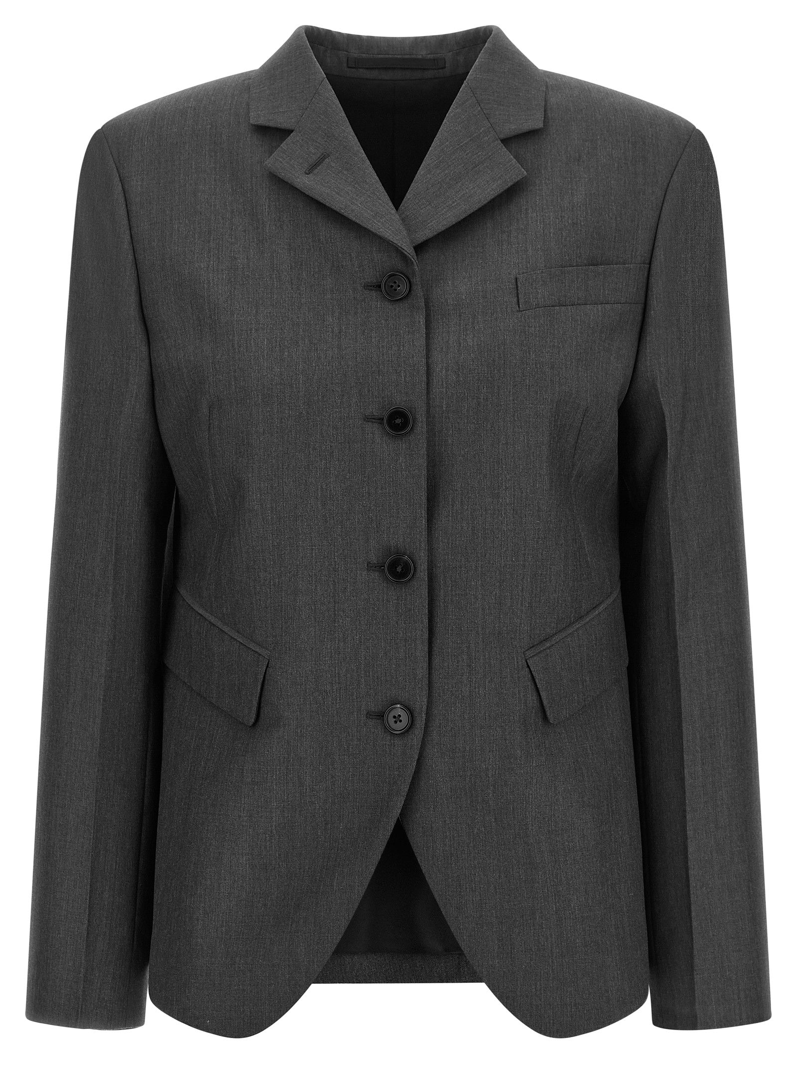 Jil Sander Gray Wool Women's Blazer