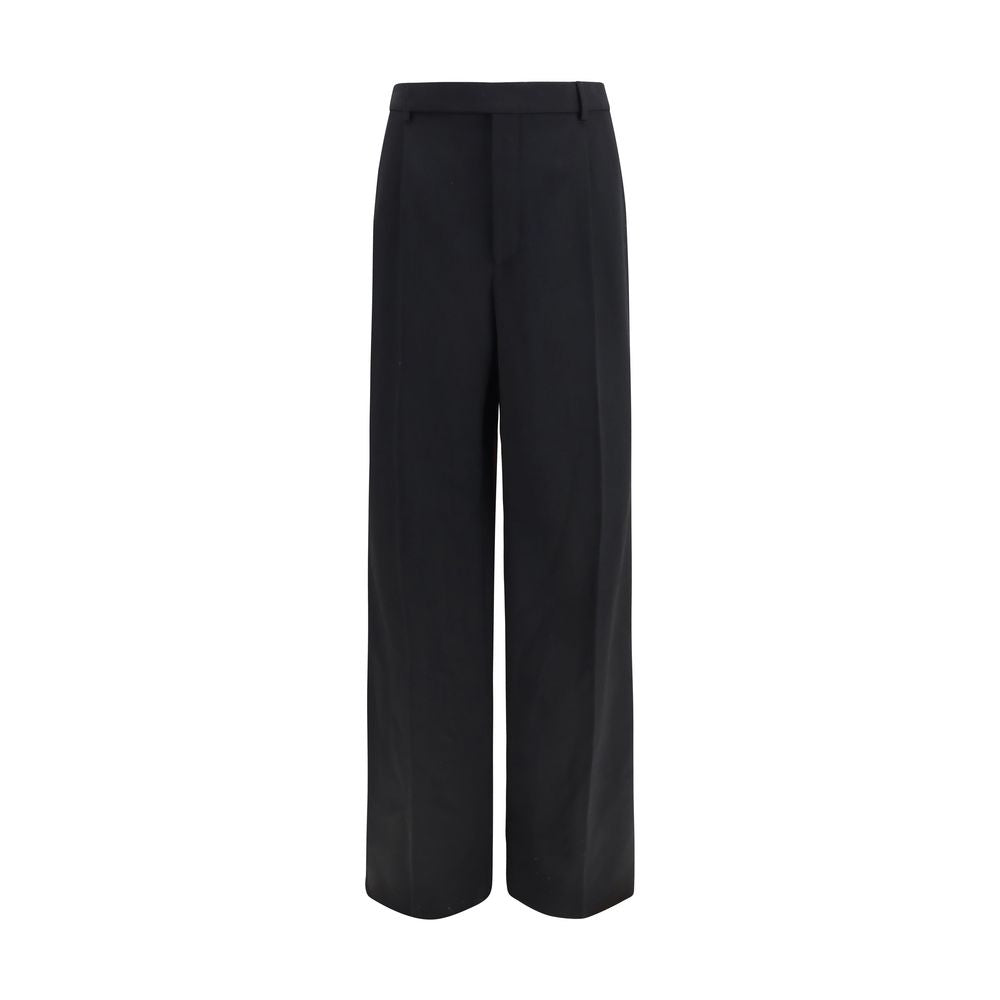 Saint Laurent Black Wool Oves Aries Dress Men's Pants
