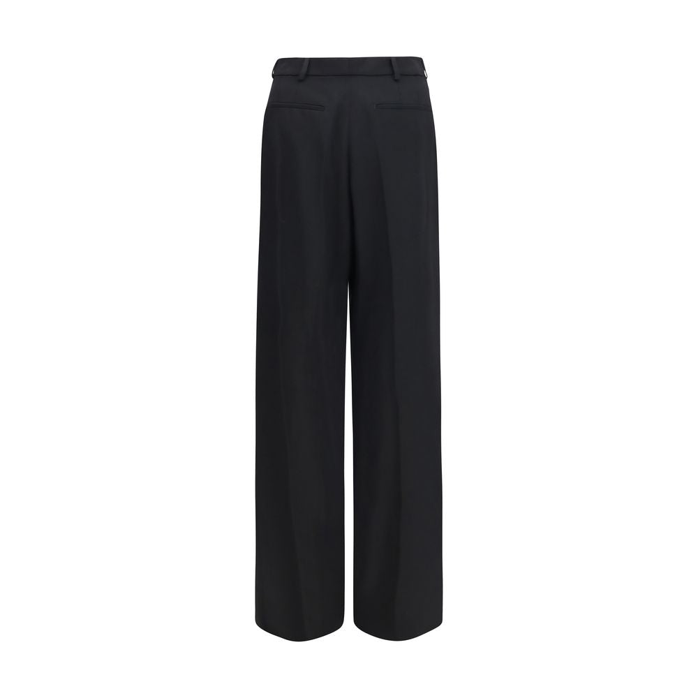 Saint Laurent Black Wool Oves Aries Dress Men's Pants
