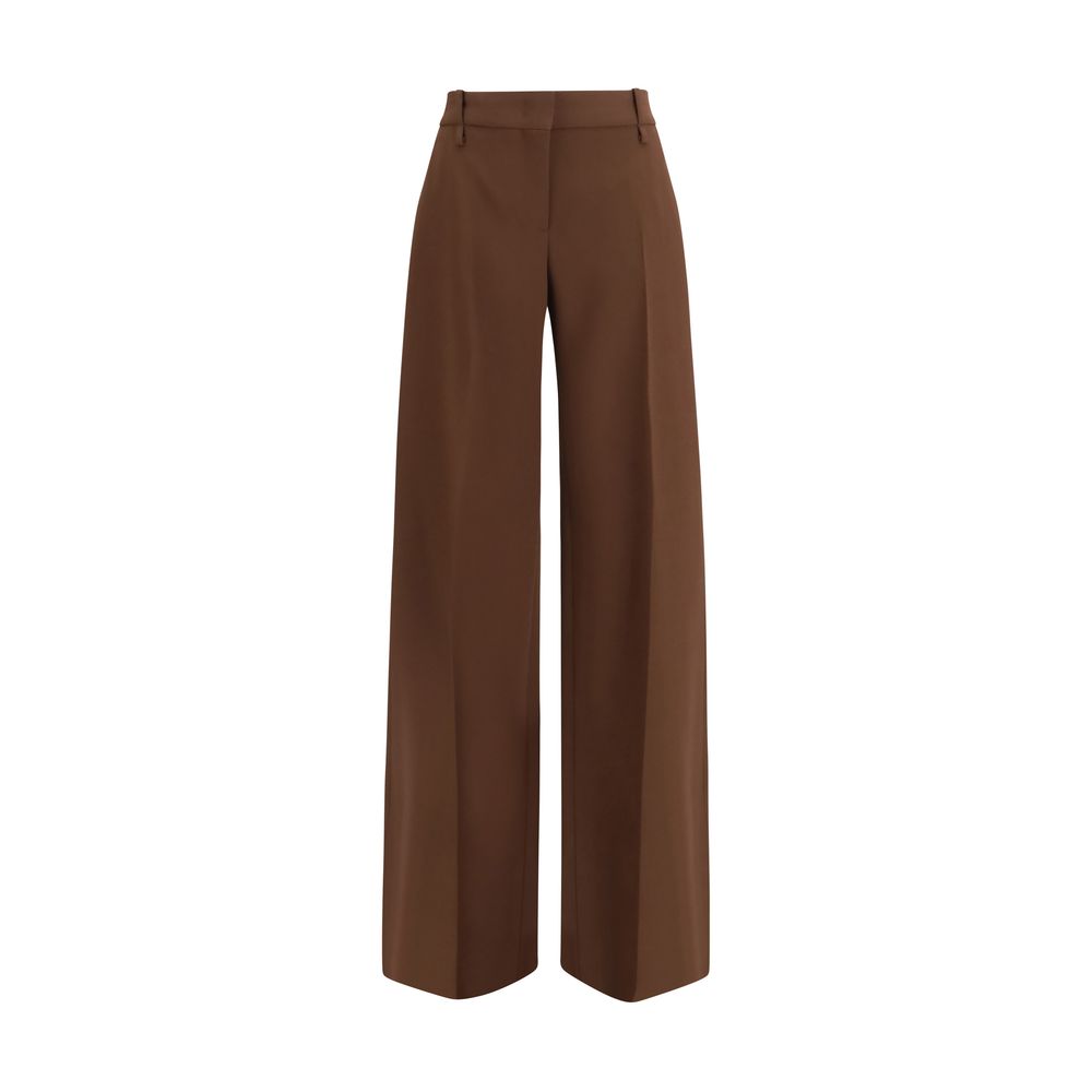 Ermanno Scervino Brown Viscose Casual Women's Pants