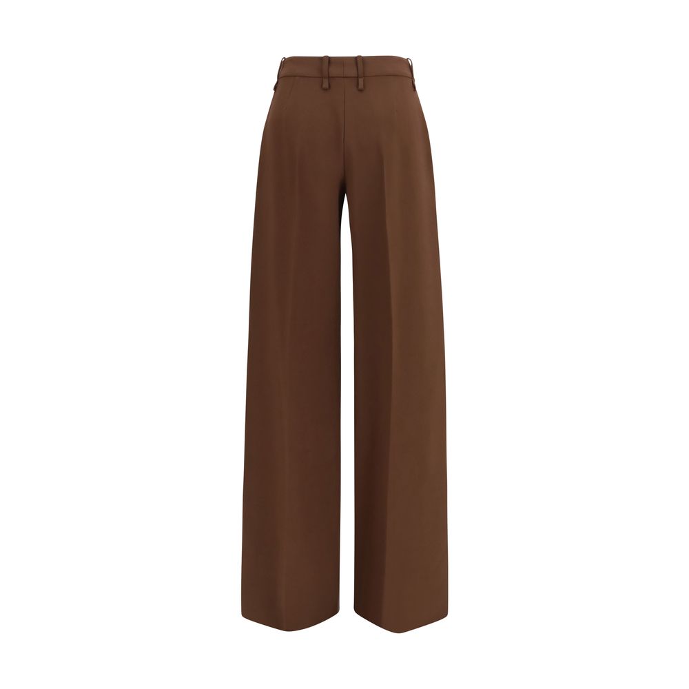 Ermanno Scervino Brown Viscose Casual Women's Pants