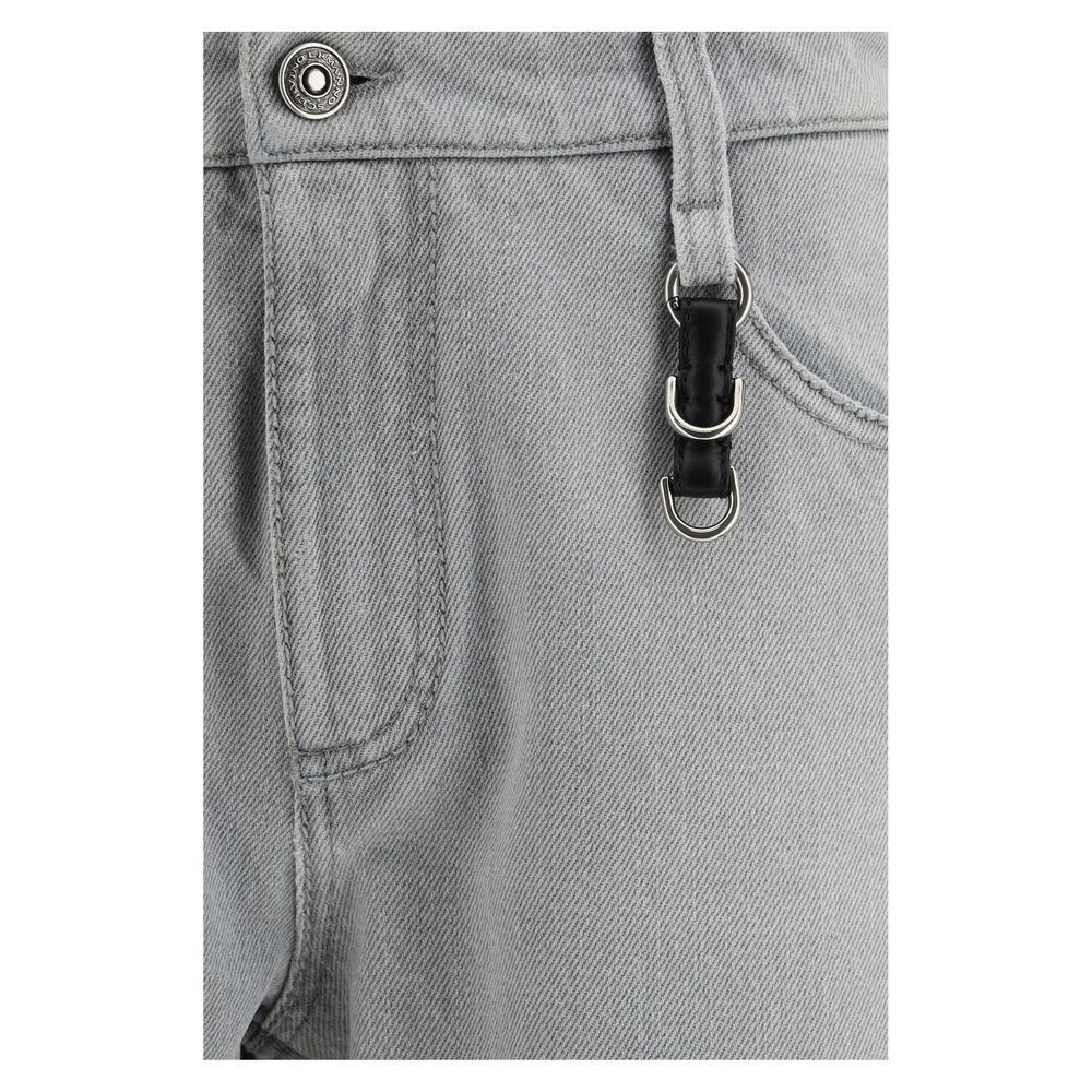 Ermanno Scervino Gray Cotton Boyfriend Women's Jeans