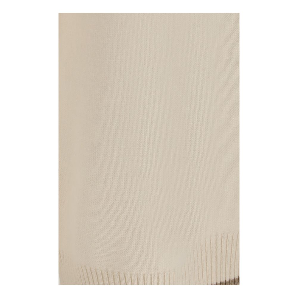 Brunello Cucinelli White Cashmere Casual Women's Pants
