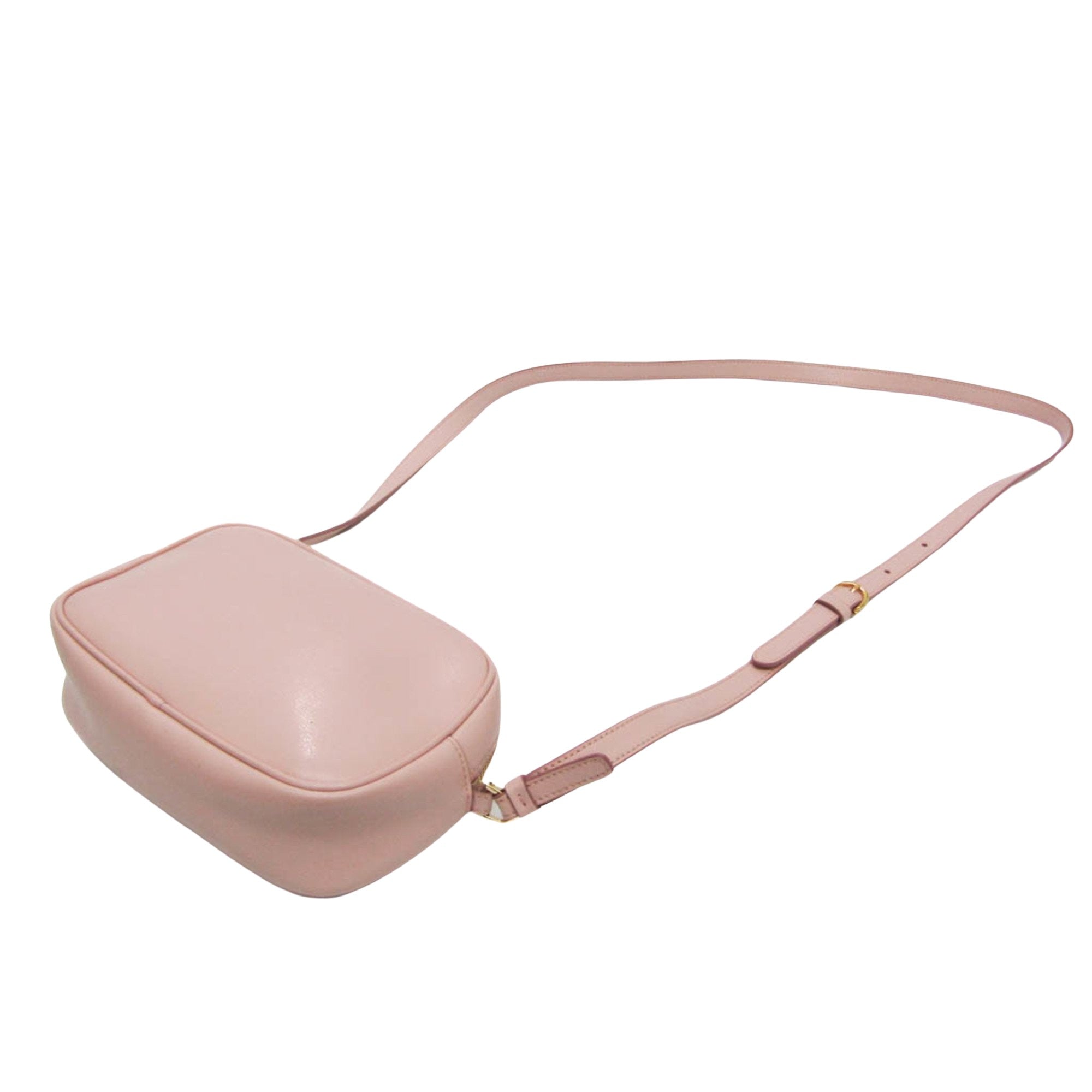 Salvatore Ferragamo Gancini Pink Leather Clutch Bag (Pre-Owned)
