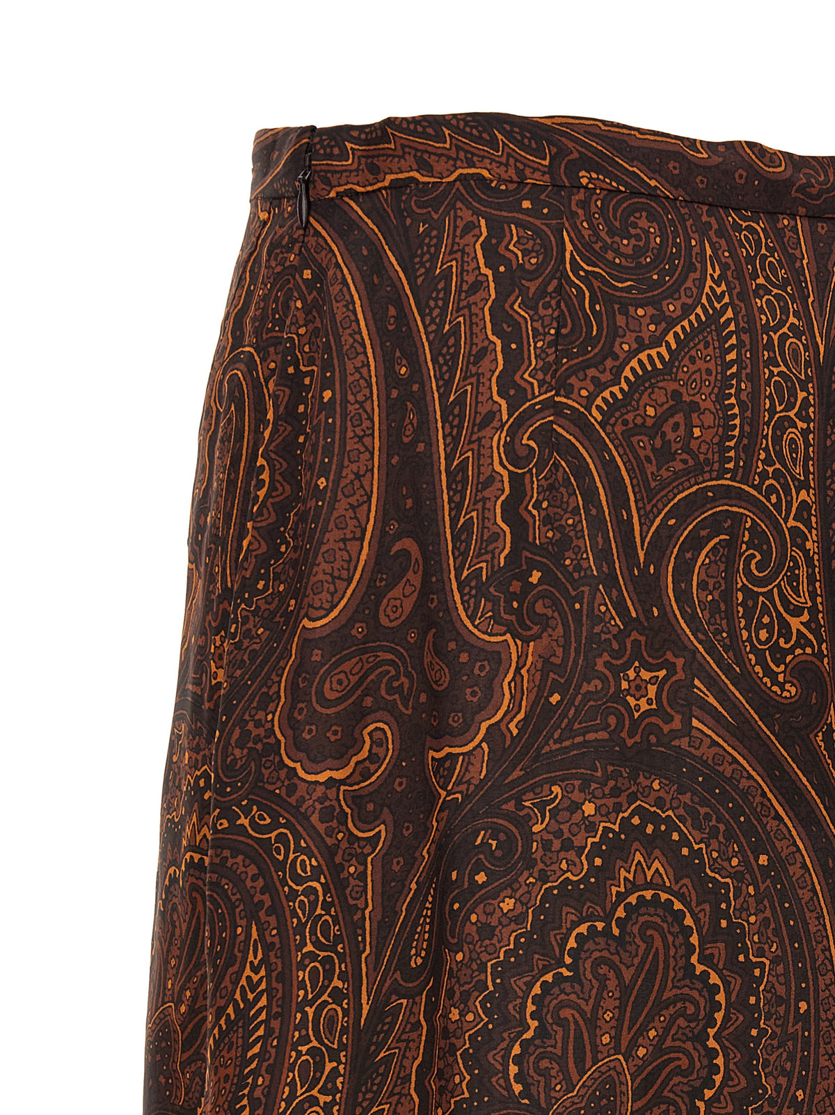 Etro Brown Silk Mini Women's Skirt