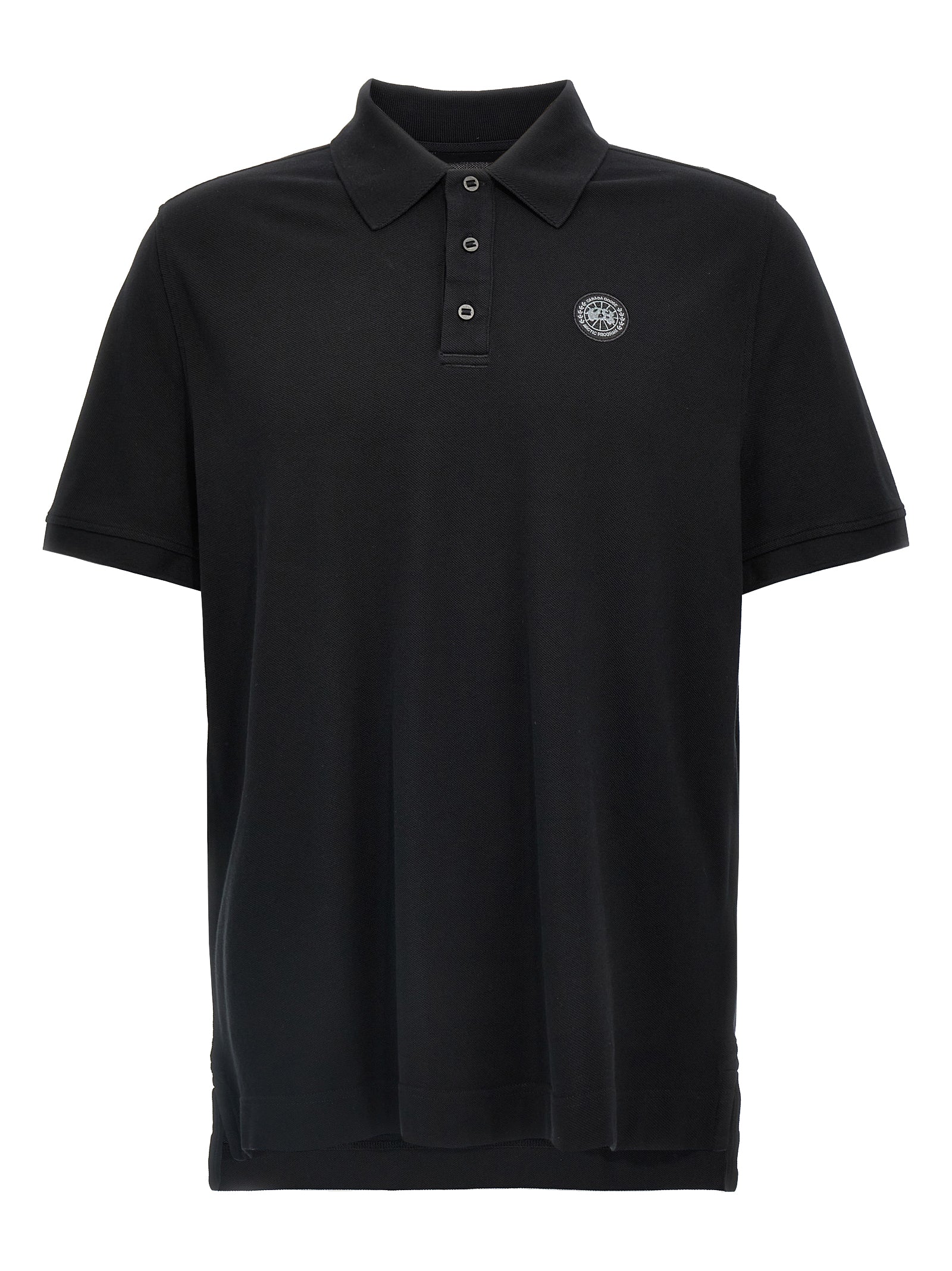 Canada Goose Black Cotton Polo Men's Shirt