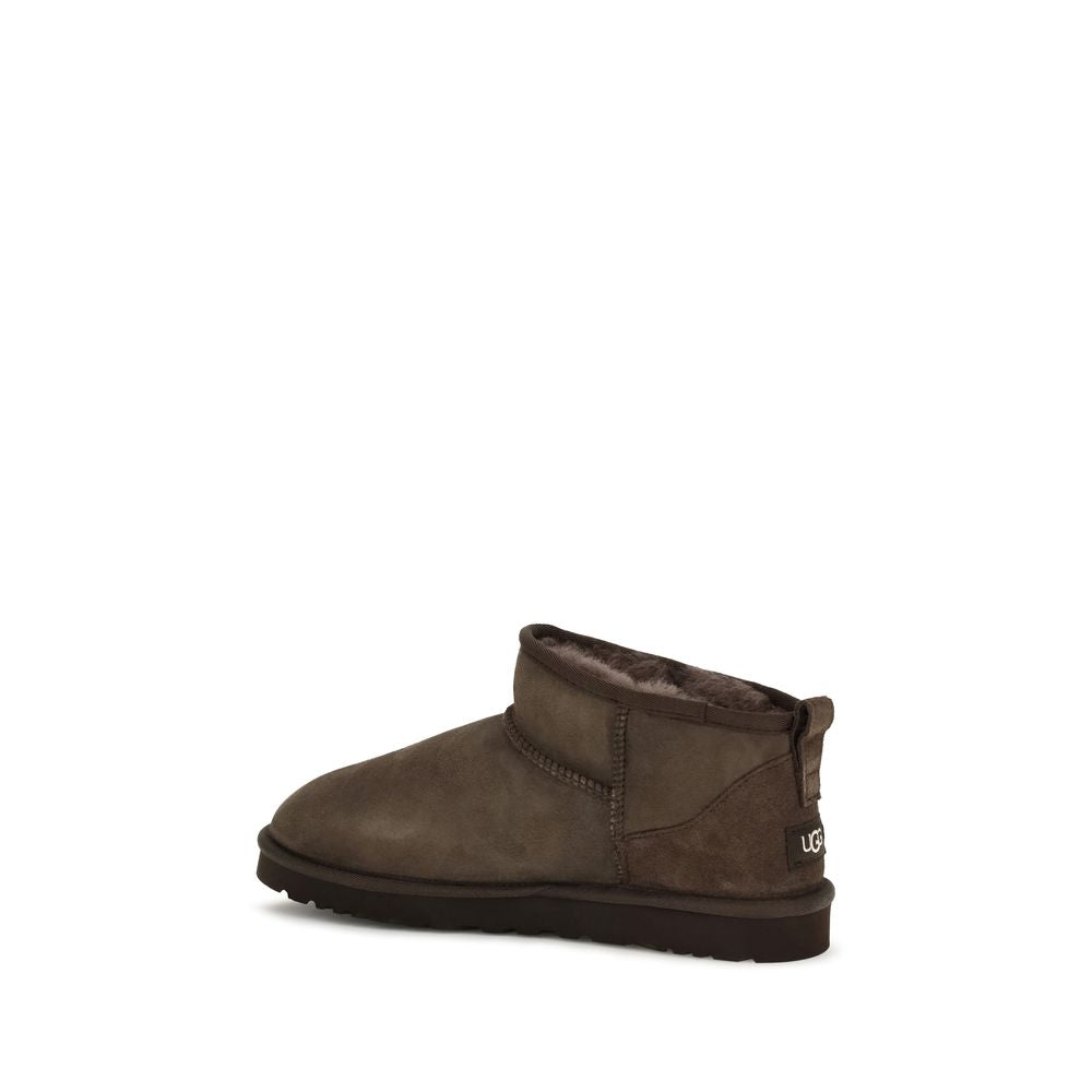 UGG Brown Leather Ankle Men's Boots