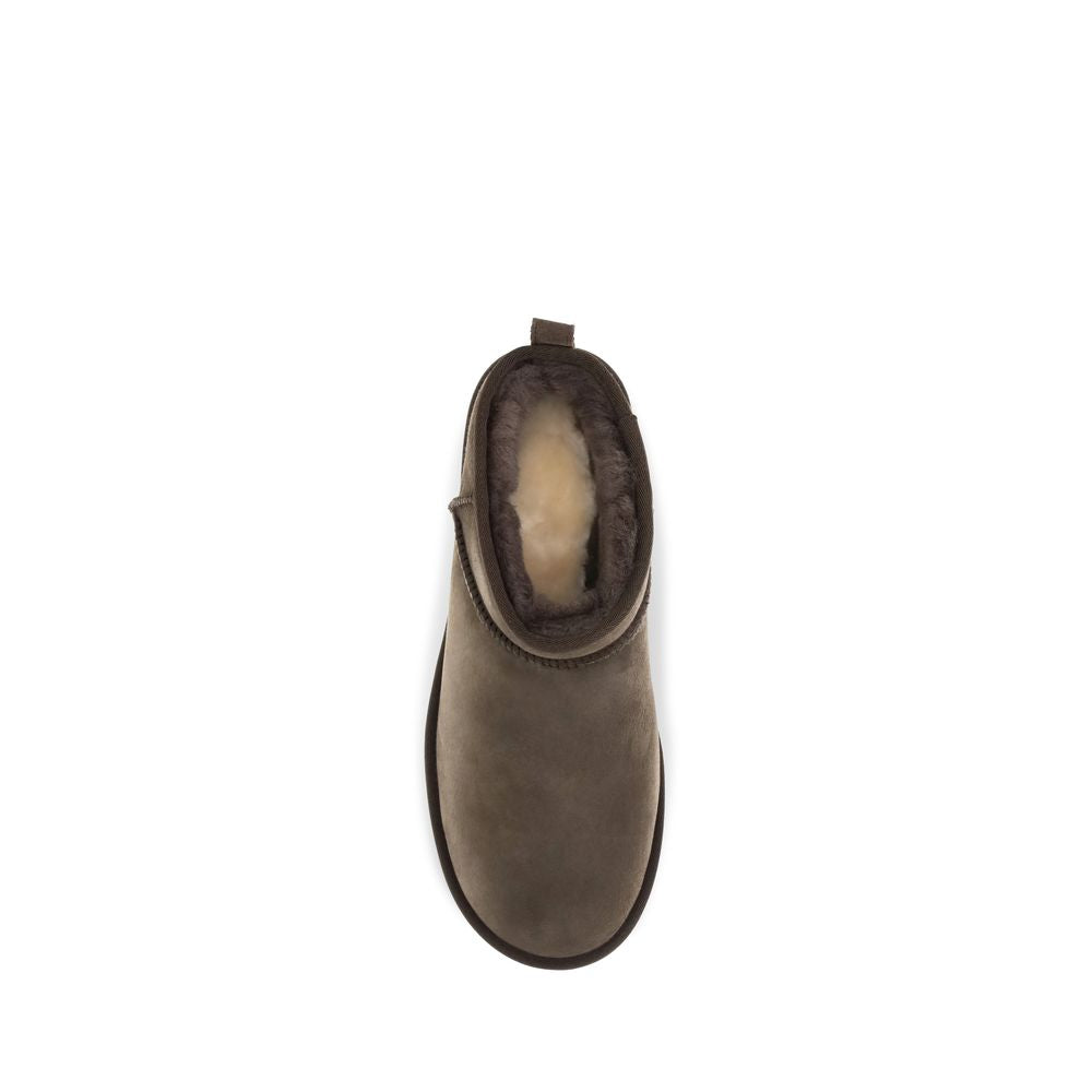 UGG Brown Leather Ankle Men's Boots