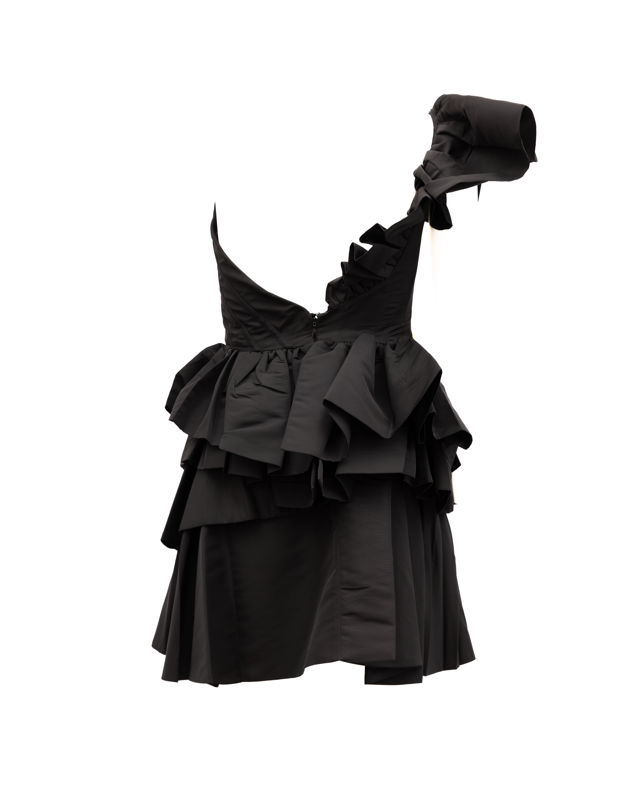 Alexander McQueen Black Dress with yellow Women's details