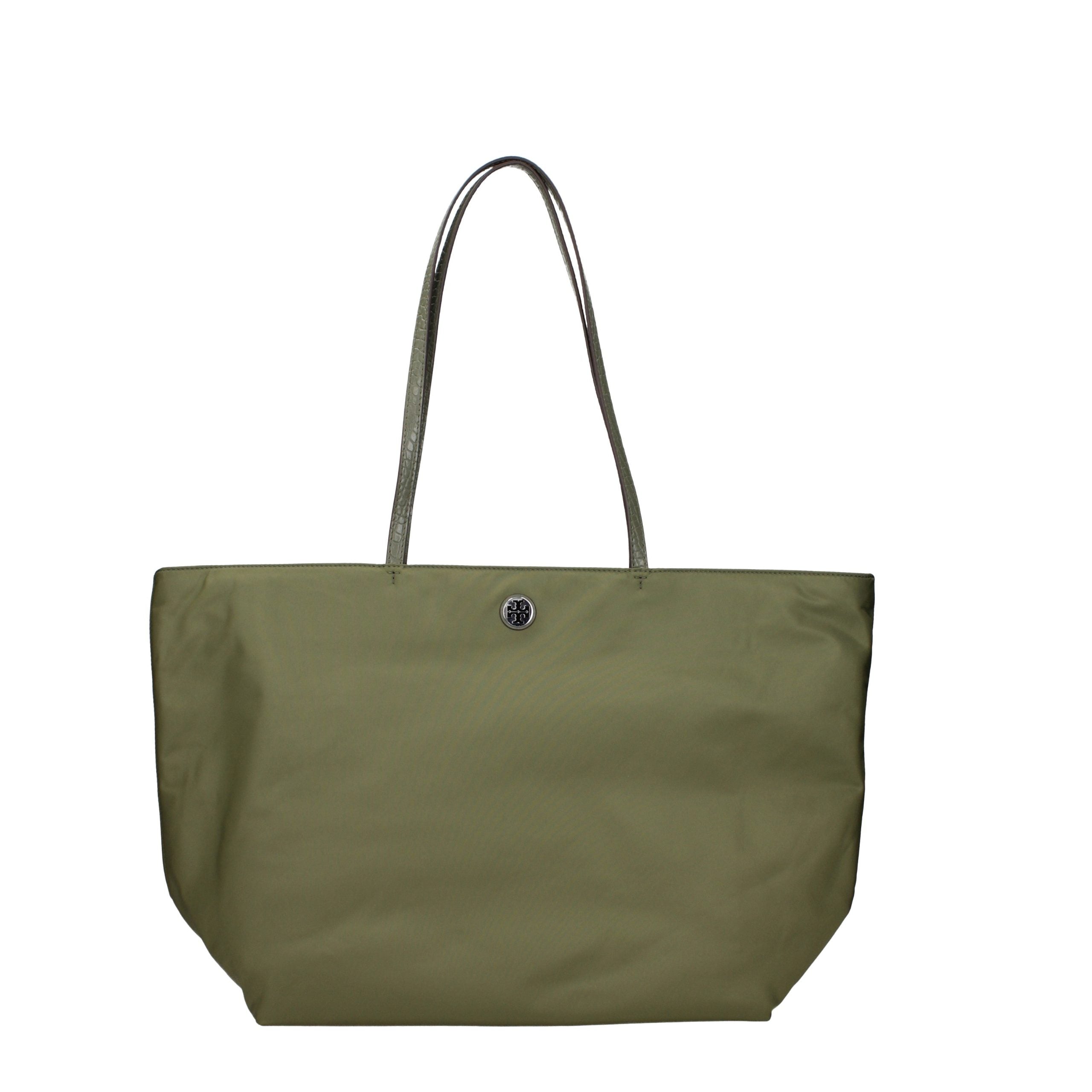 Tory Burch Green Fabric Shoulder Women's Bag
