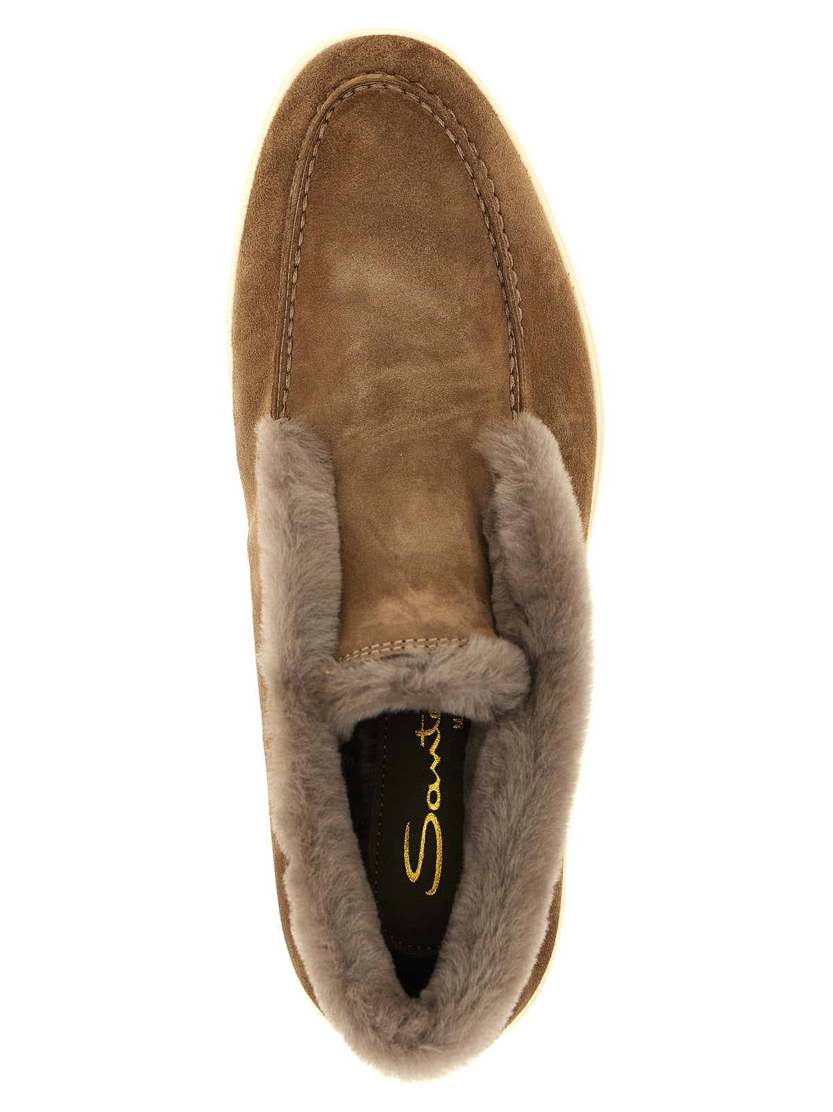 Santoni Brown Calfskin Ankle Women's Boots